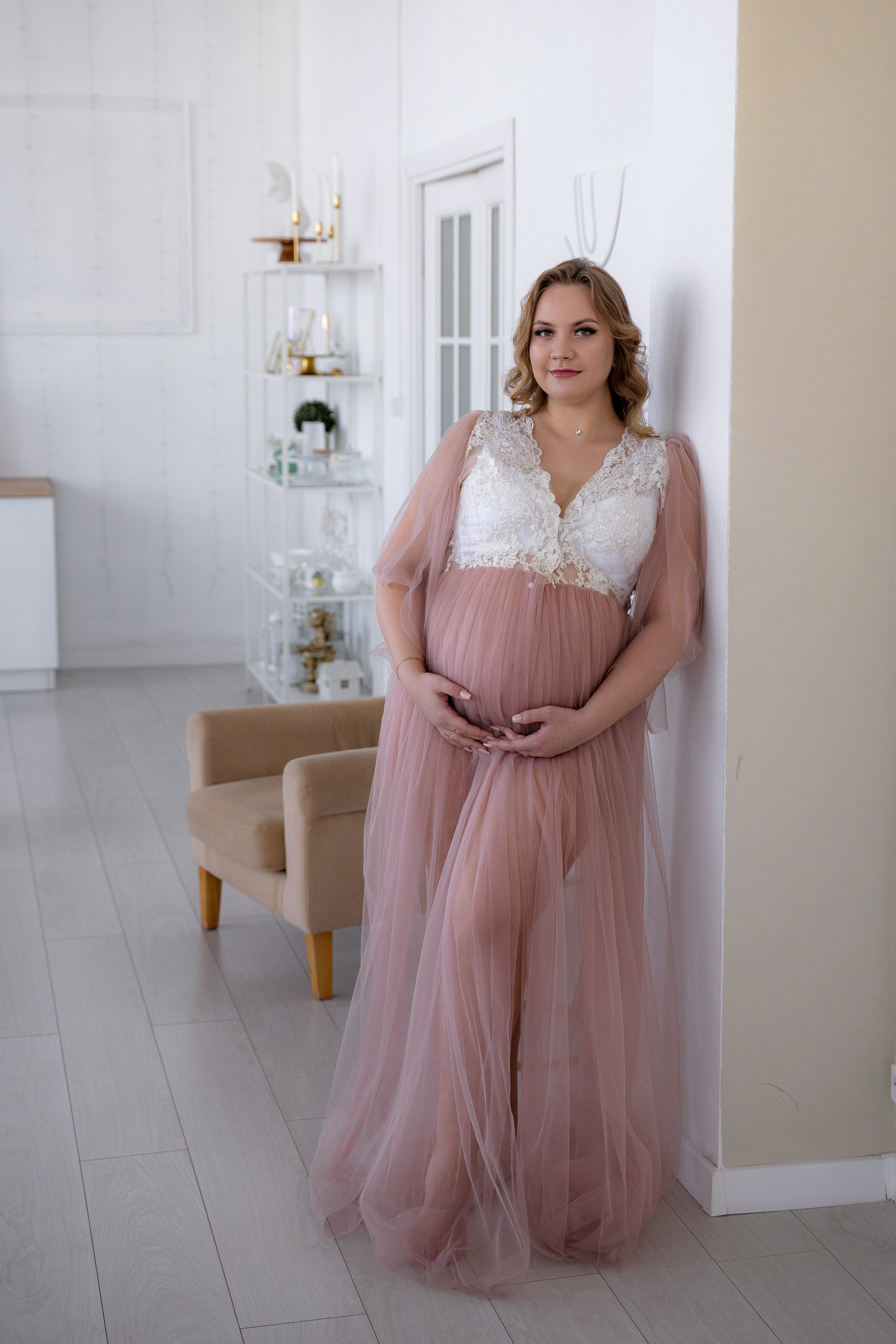 Пеньюары для беременных. Фотостудия Малина в городе Улан-Удэ. Фотограф Ирина Жарникова