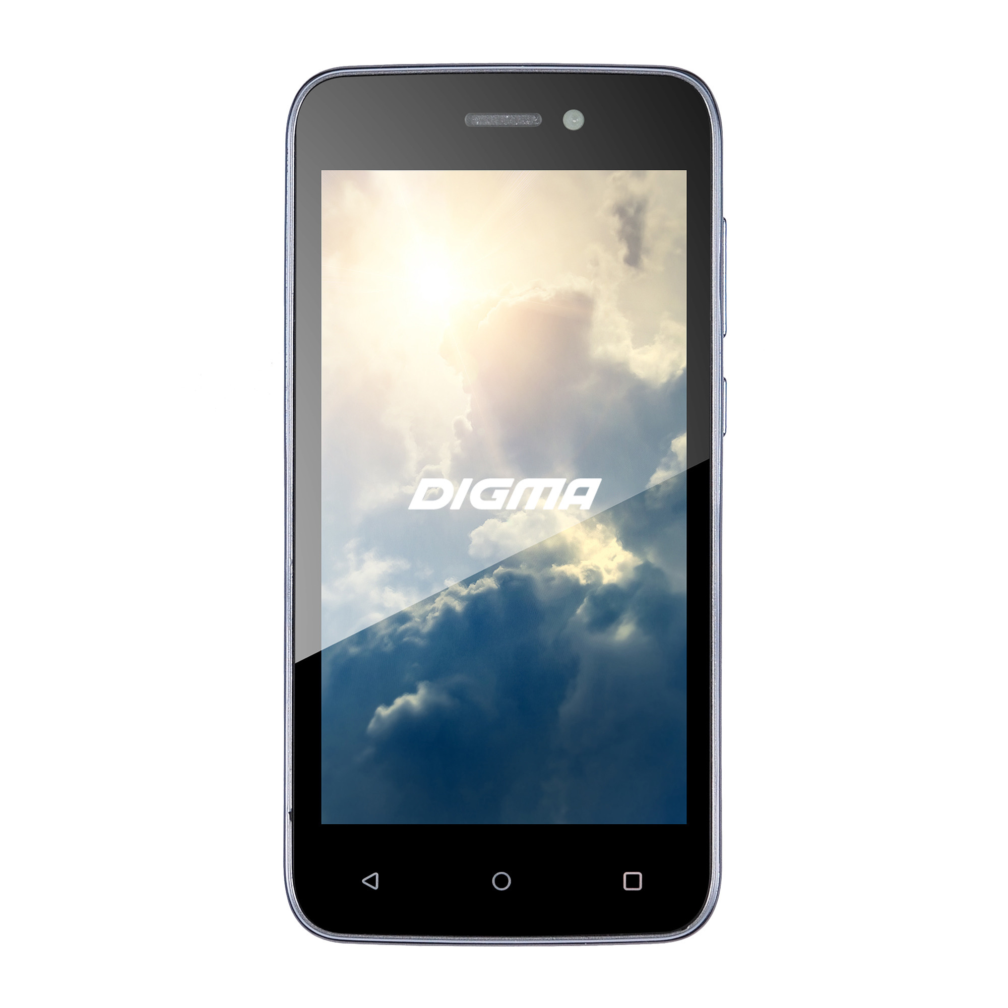 Смартфон на белом фоне