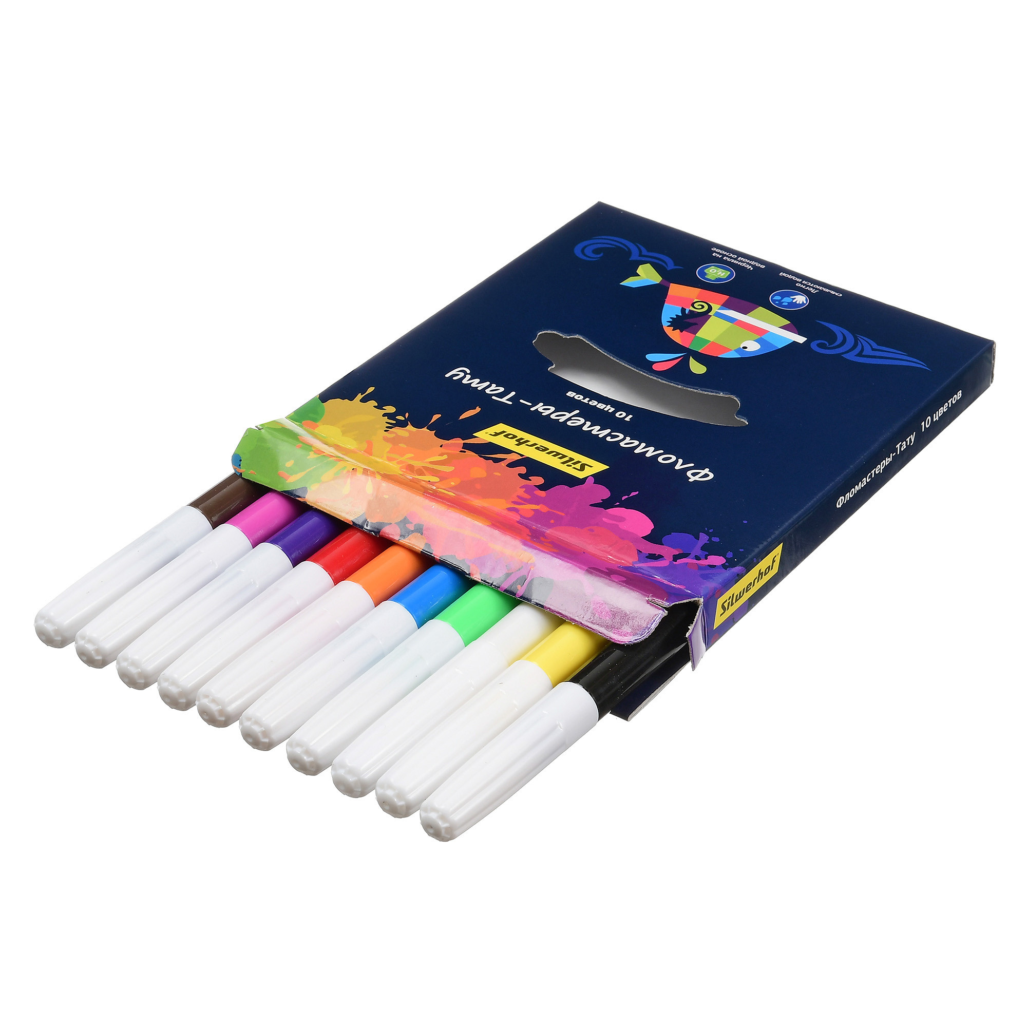набор десять фломастеров