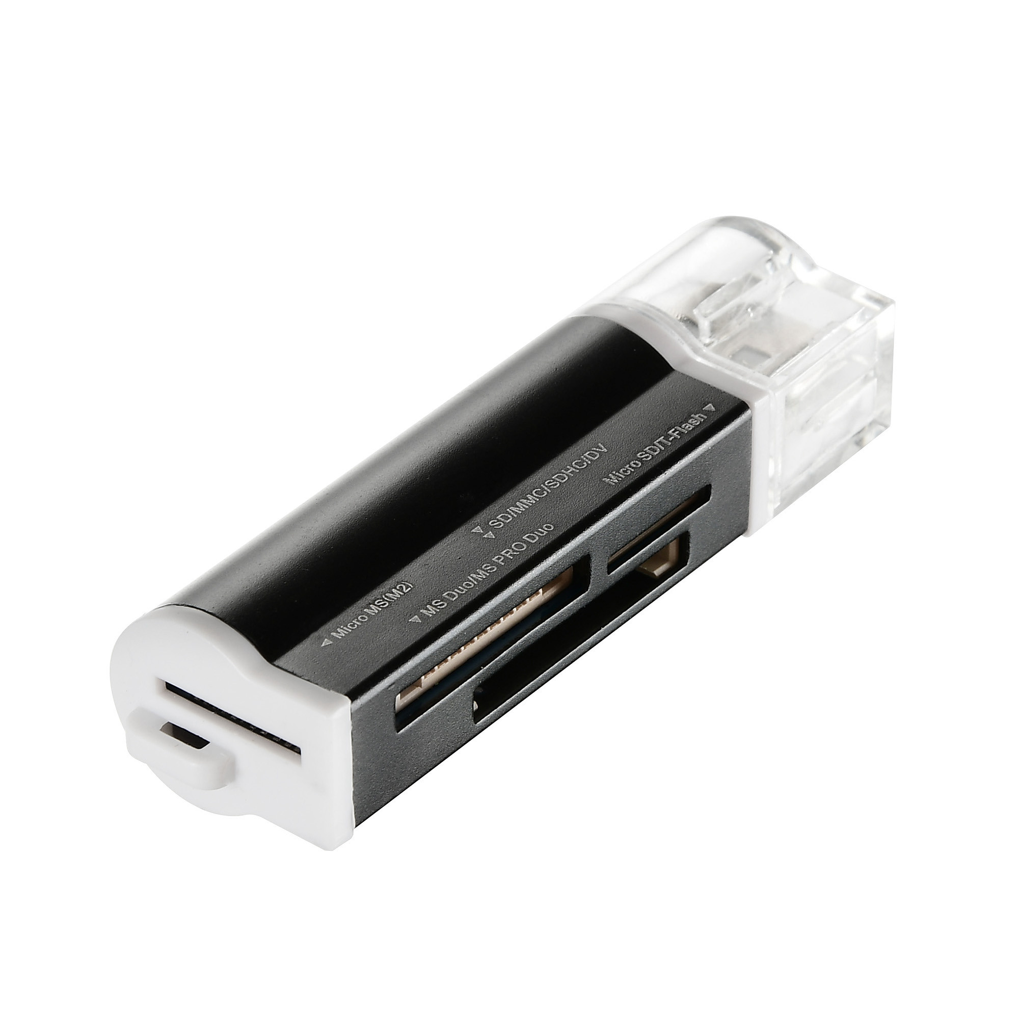 устройство чтения карт памяти на белом фоне