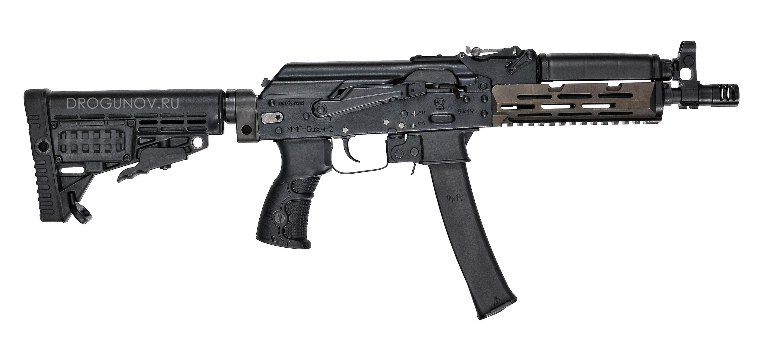 черный автомат на белом фоне