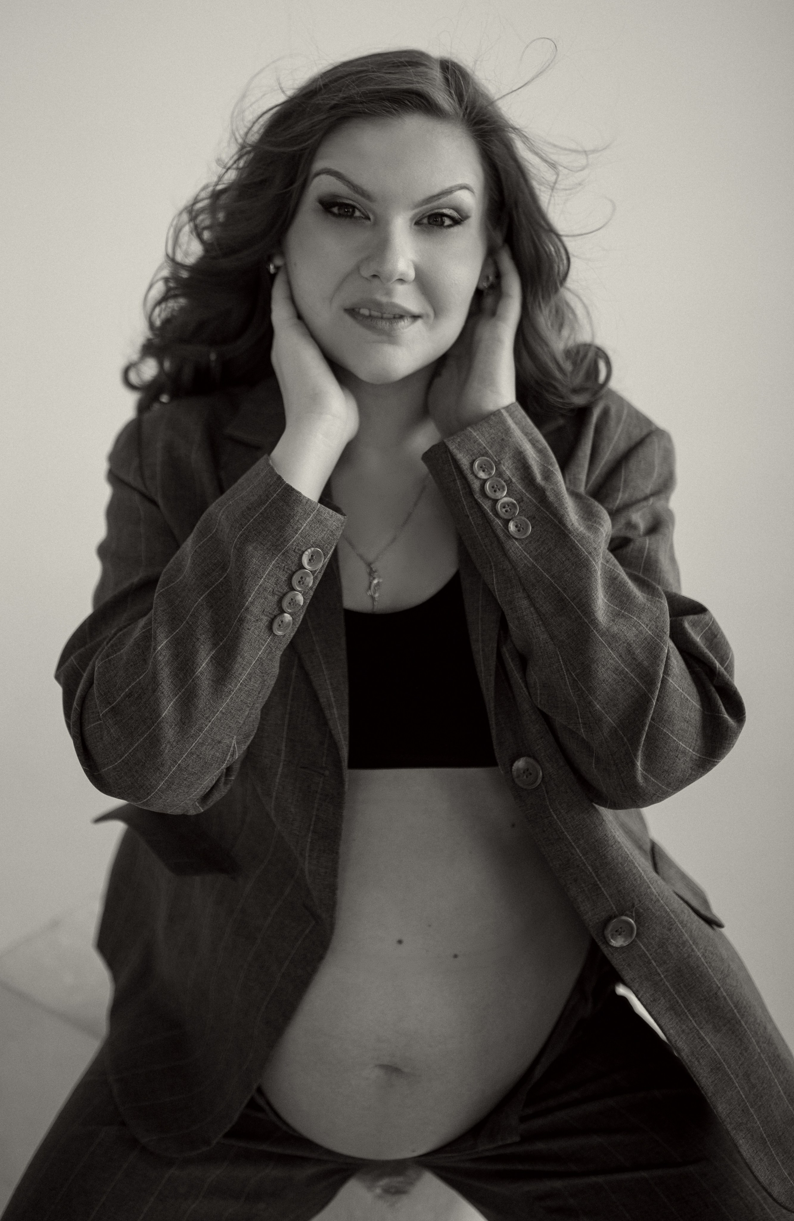 Фотосессия беременности в студии Бутово. Семейная фотосессия Бутово Москва фотограф Алина Морщагина