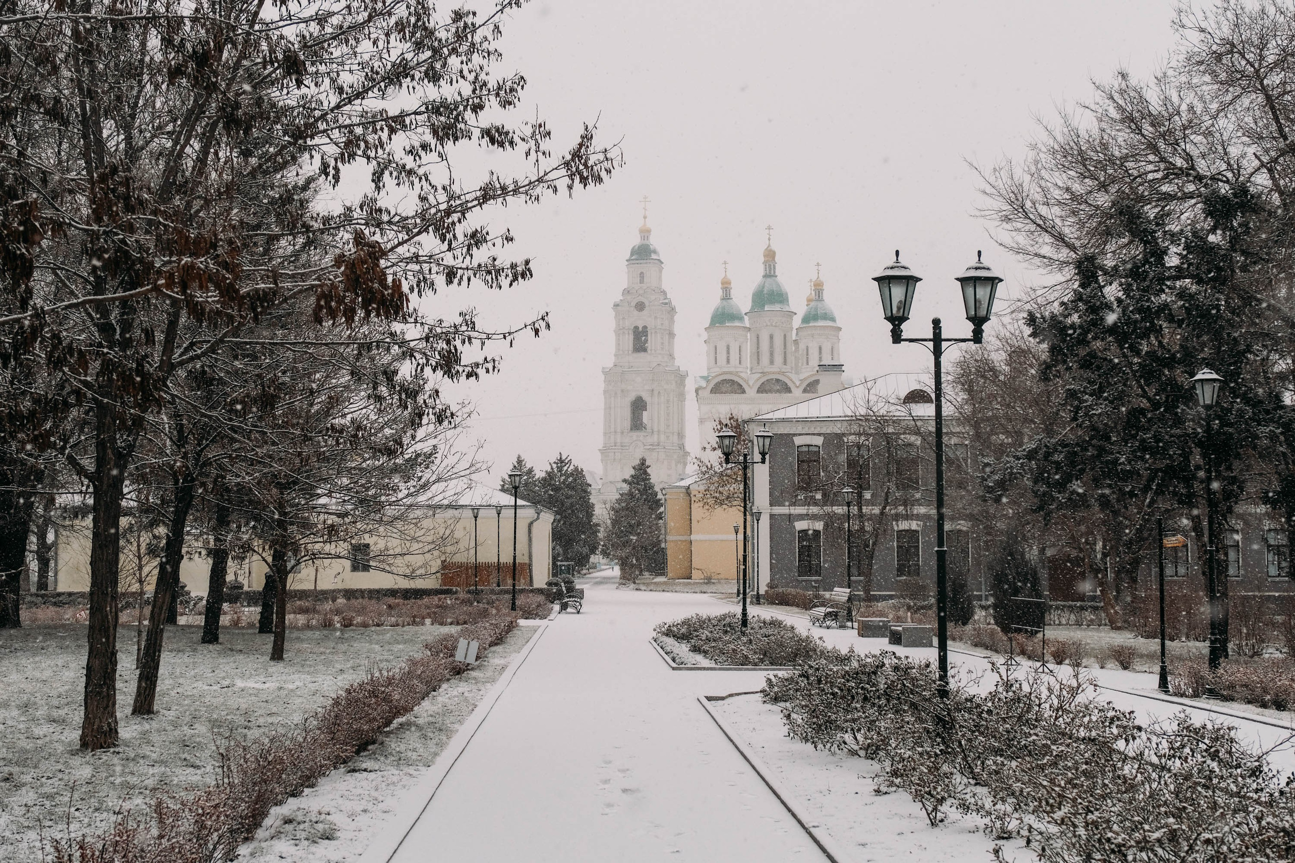 Снегопад. Фотограф Анатолий Деникин