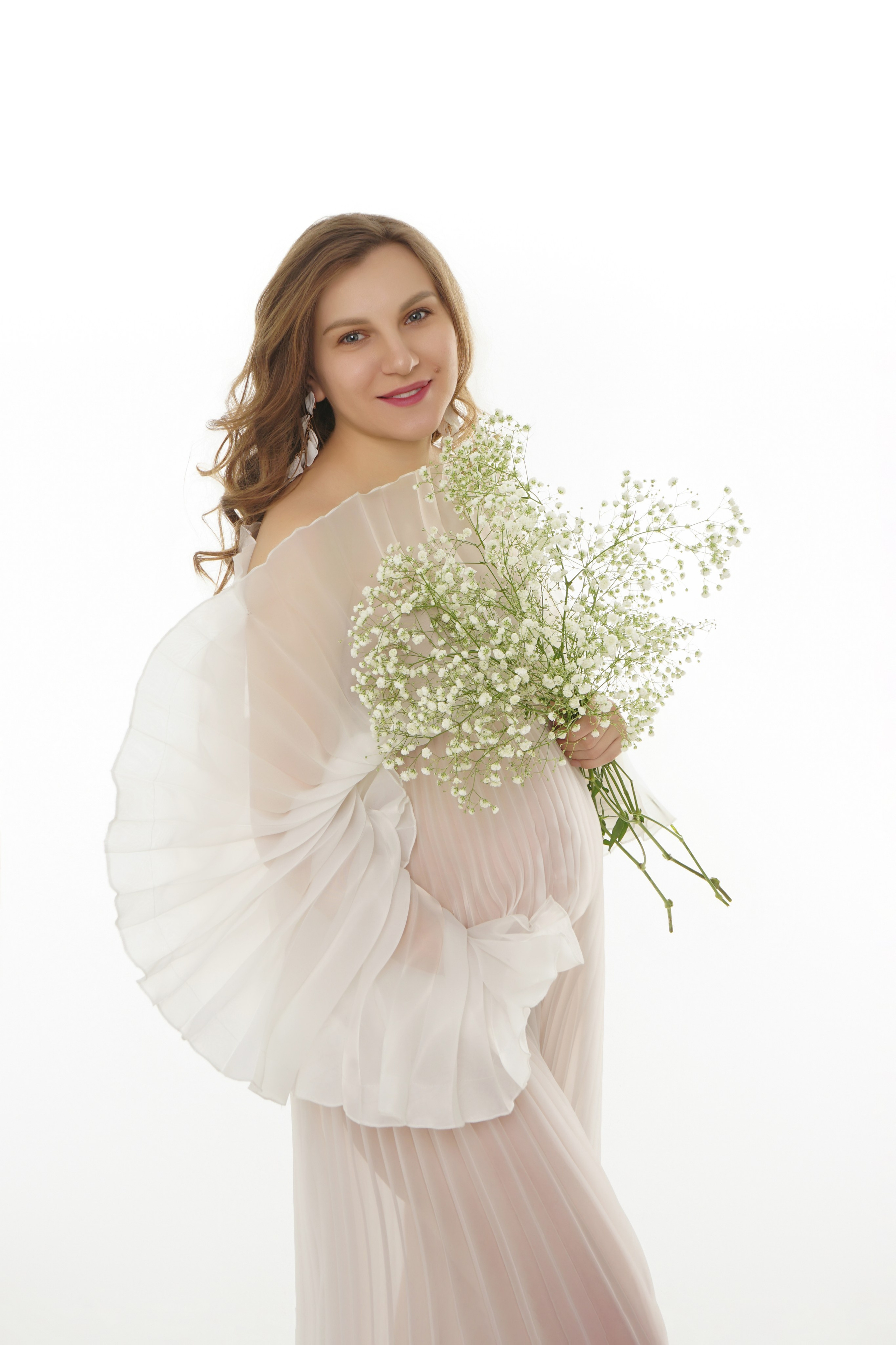 Съёмка беременности в моей фотостудии «НЕБО». Женский фотограф в Химках Алёна Ленёва