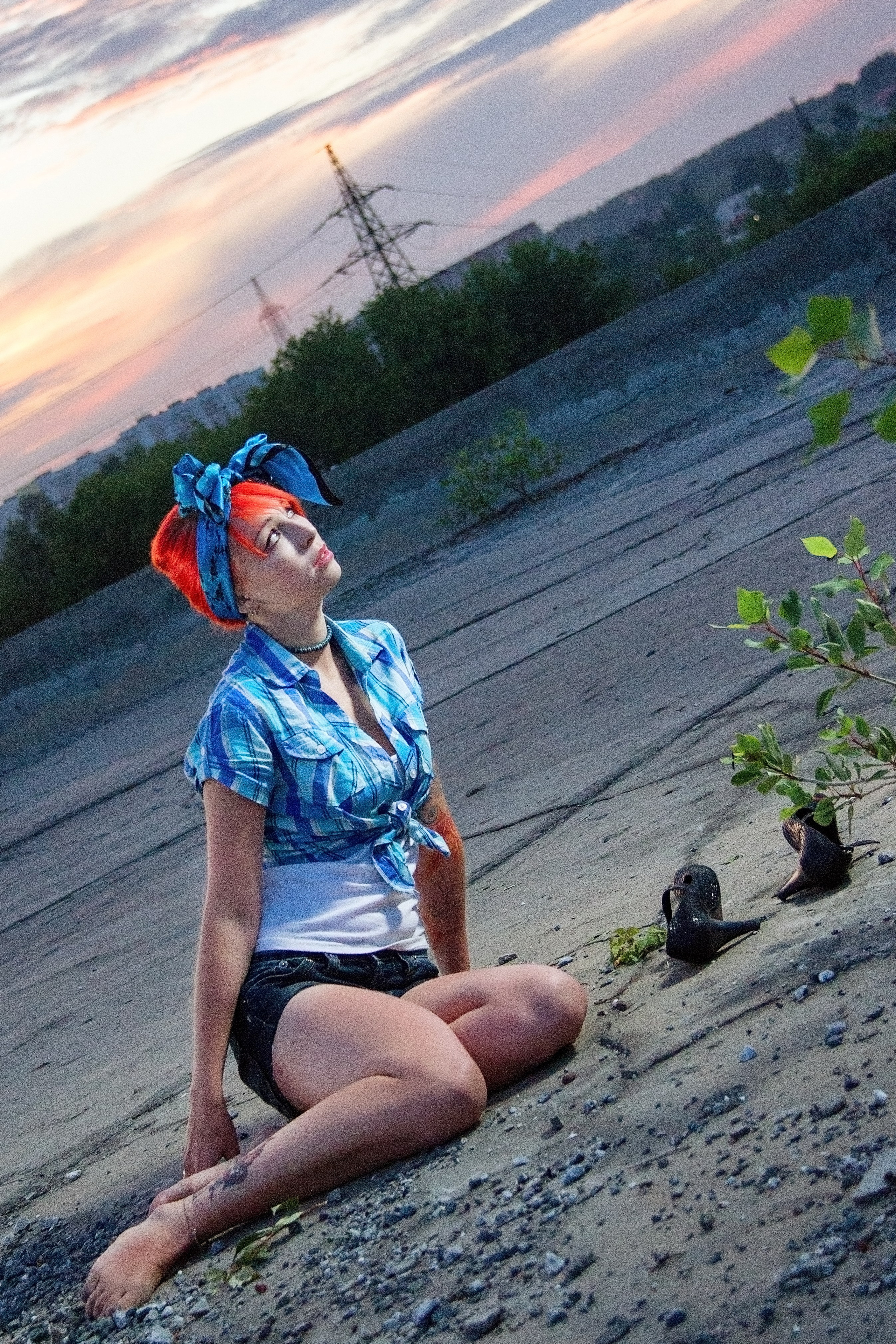 Фотосессия в стиле PinUp с фотоаппаратом