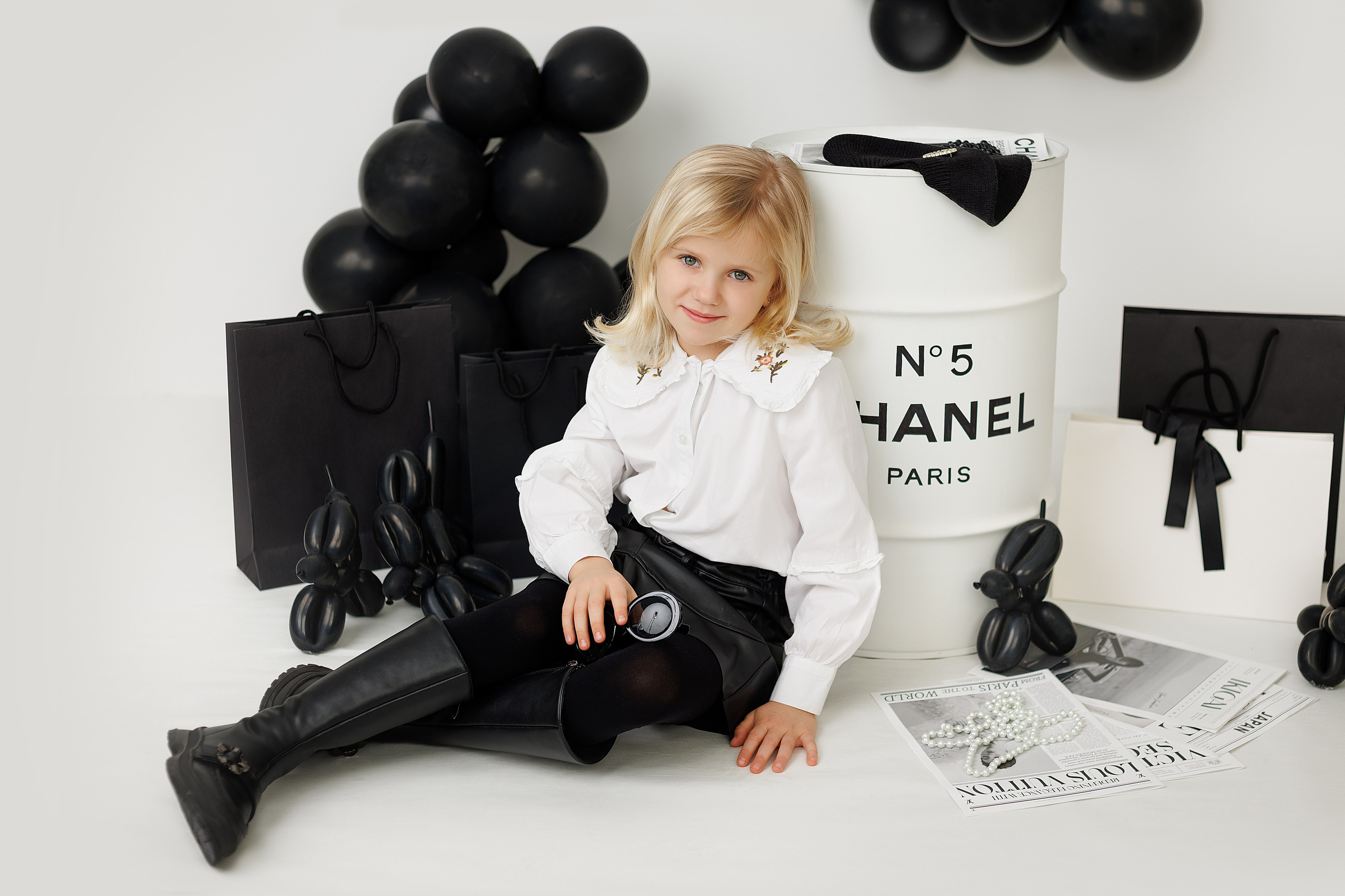 Фотопроект для малышей от года и старше «Boss / Chanel». Фотограф новорожденных анна порфирьева москва московская область