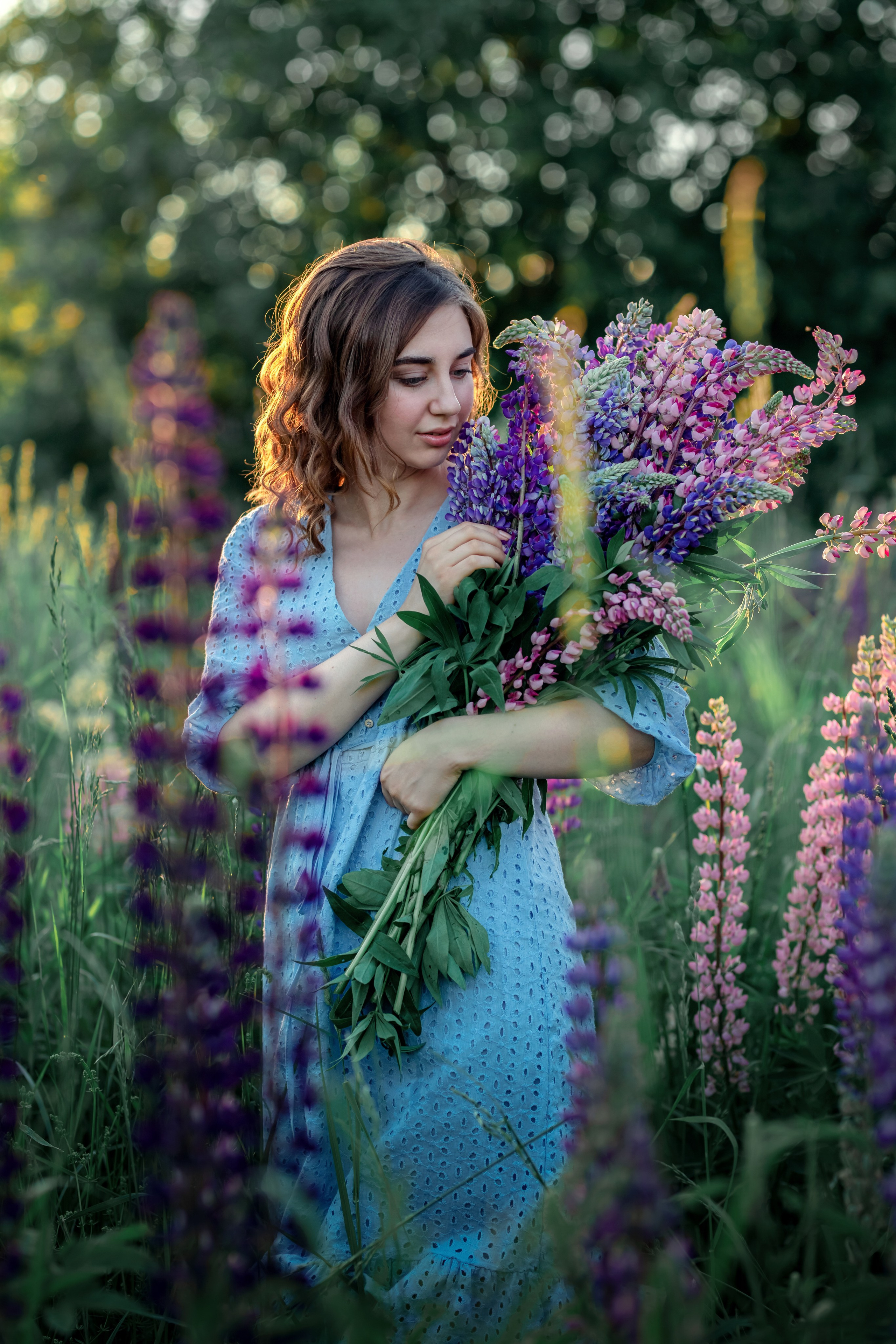 Люпины. Фотограф в Москве. Женские фотосессии, love-story, контент