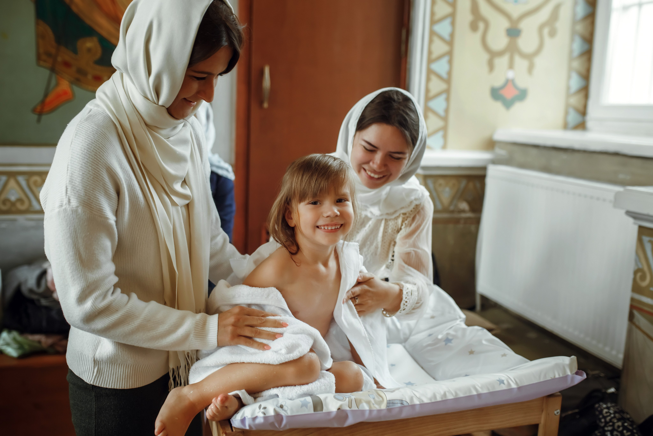 Крещение Мирославы. Фотограф на Крещение, семейный фотограф в Москве