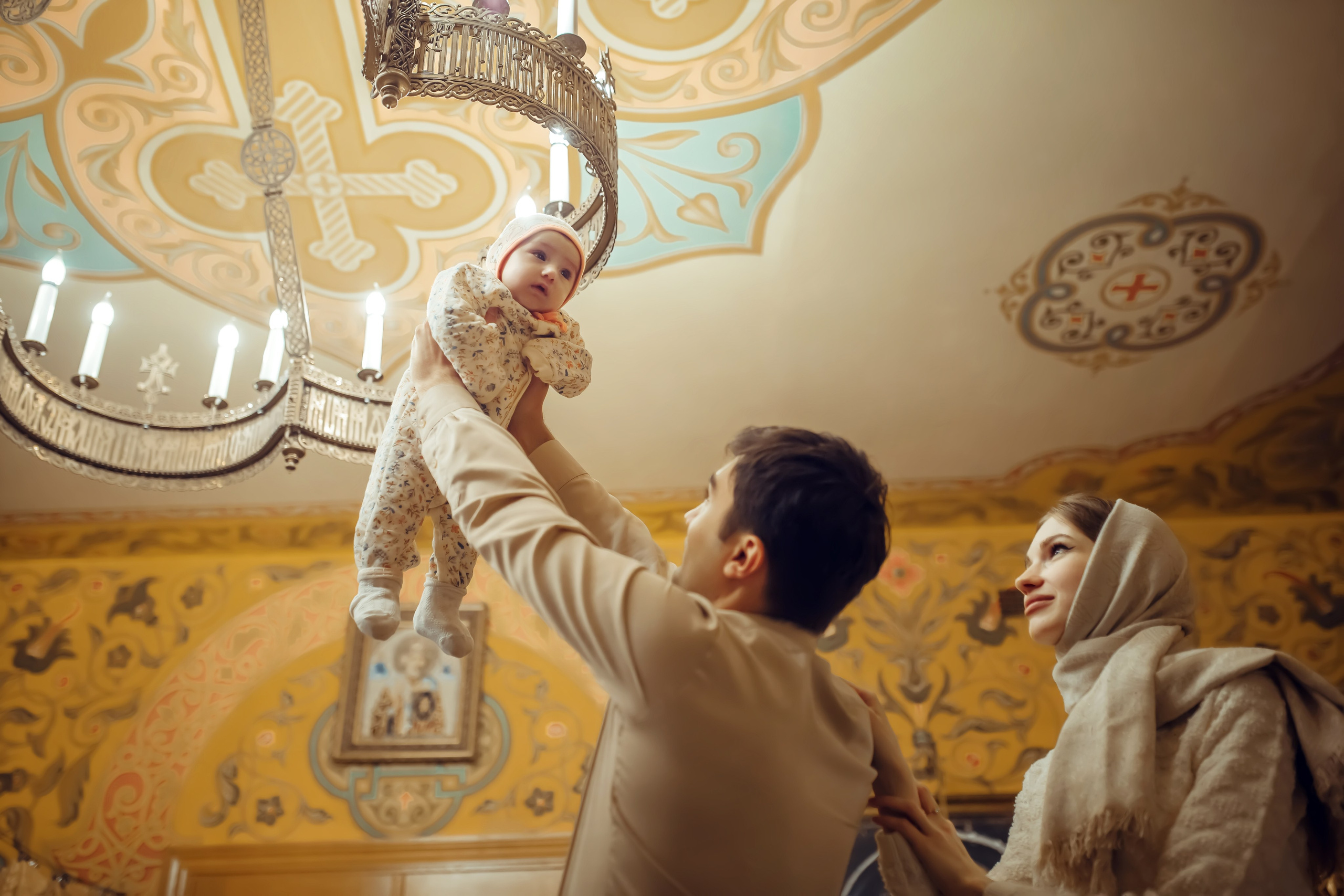 Крещение Василисы. Фотограф на Крещение, семейный фотограф в Москве