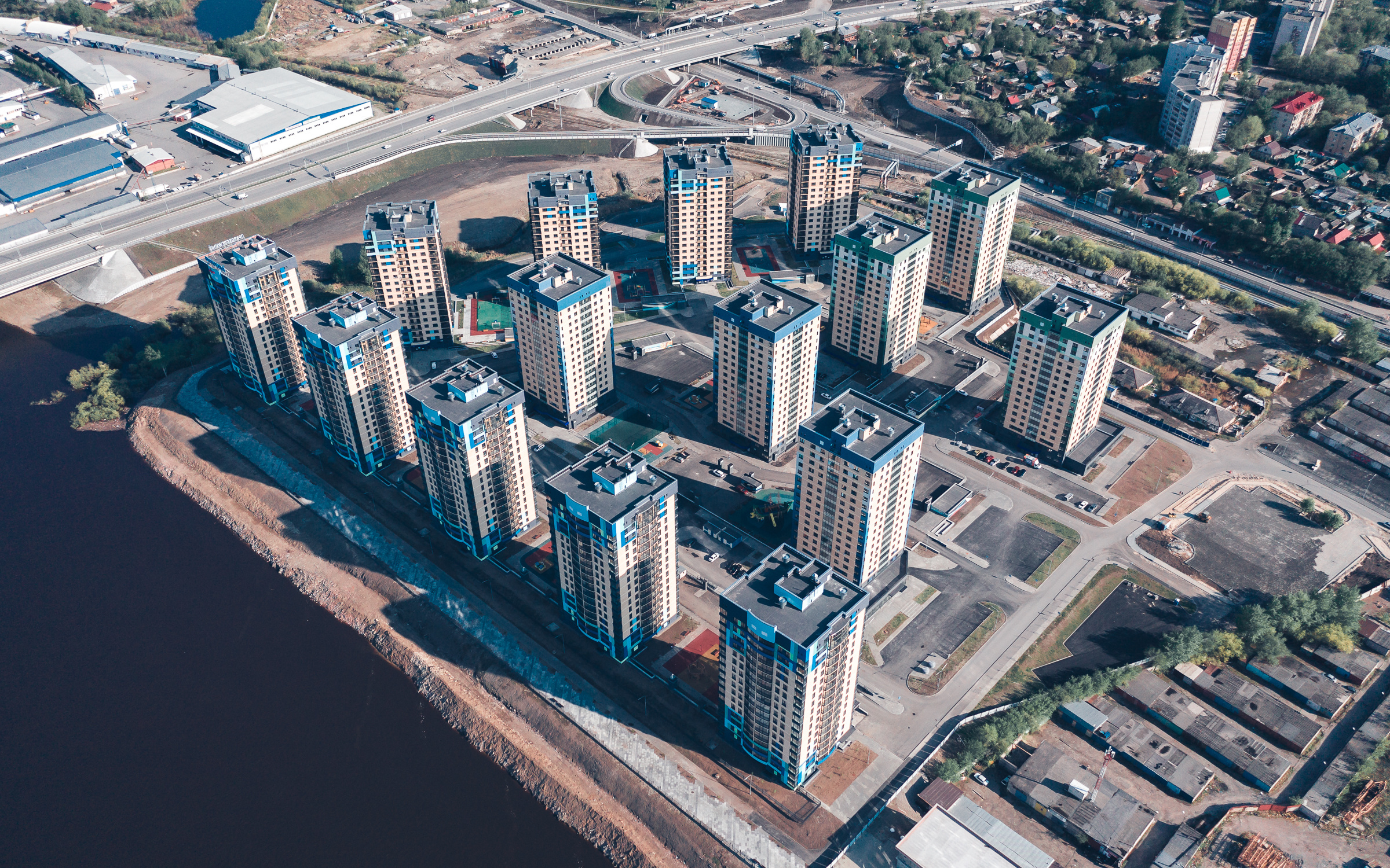 ЖК «Правобережный». Бизнес портрет Аэросъемка Интерьерная съемка Тюмень
