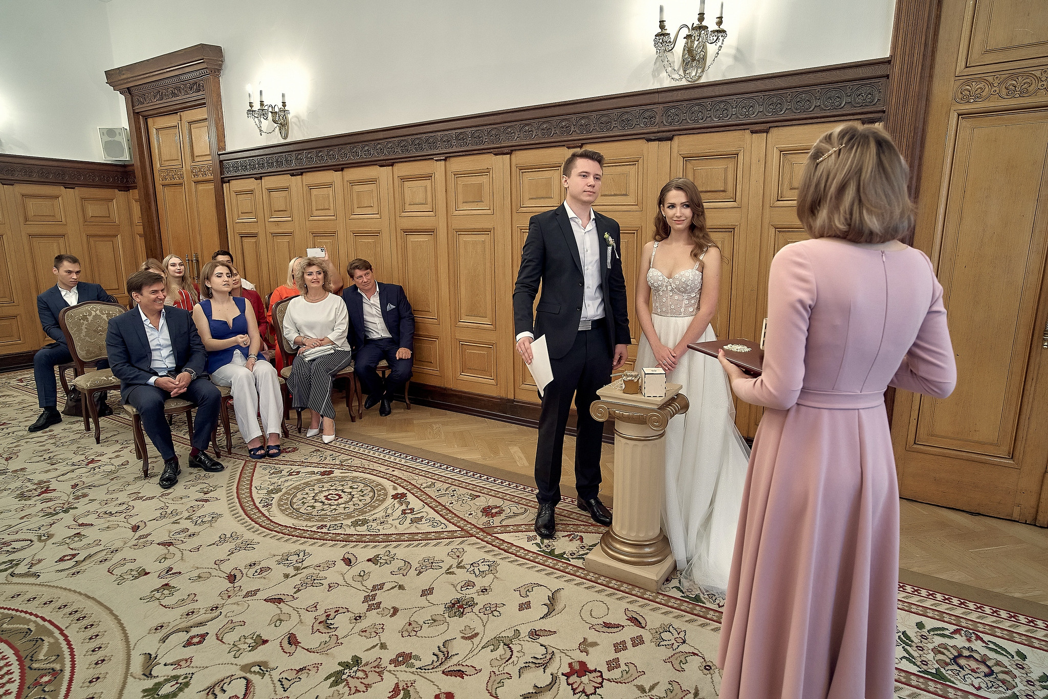 Регистрация брака в Гагаринском загсе  Свадебный фотограф в Загс в Москве Сергей Гаварос gavaros.ru