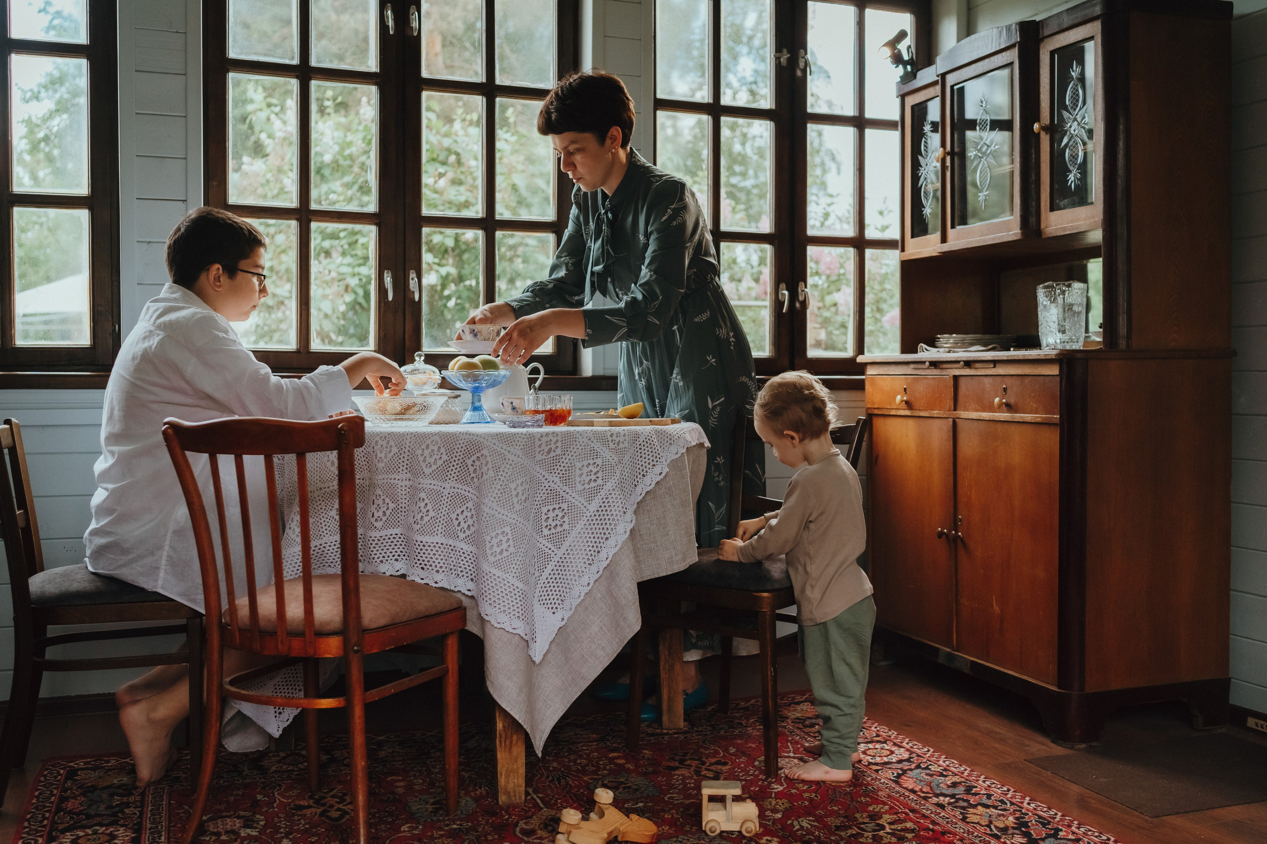 Домашняя фотосессия на даче