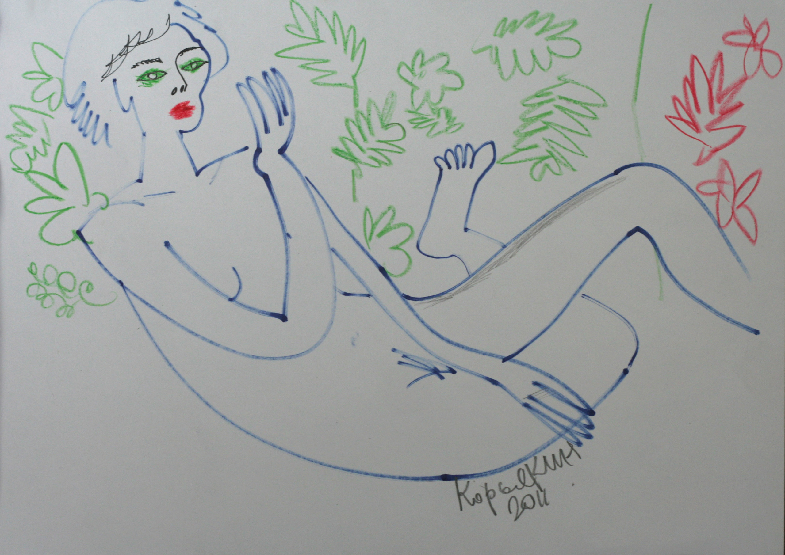 Обнаженная натура. Уральский художник-график Виктор Корьякин