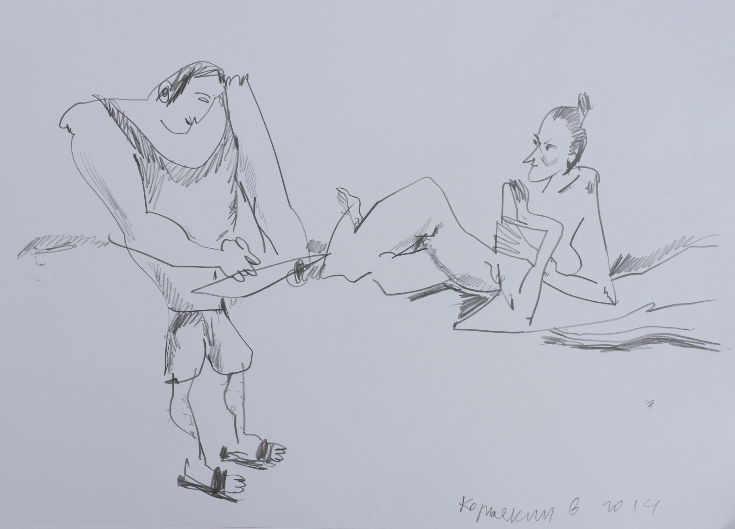 Обнаженная натура. Уральский художник-график Виктор Корьякин