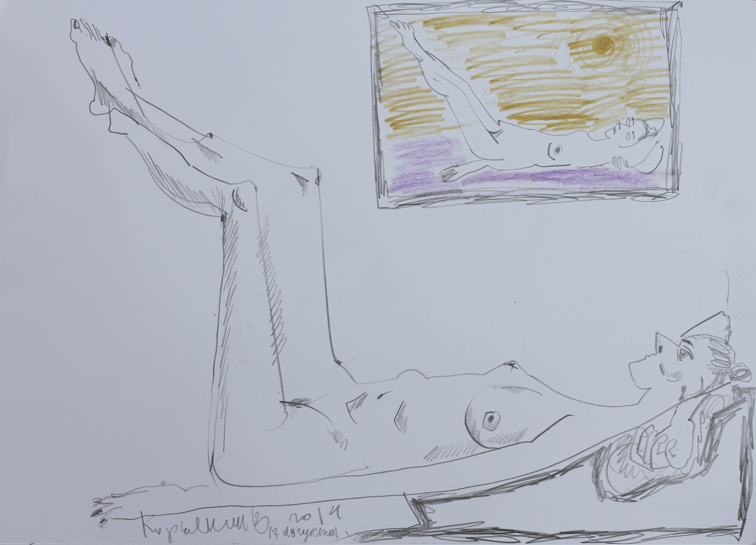 Обнаженная натура. Уральский художник-график Виктор Корьякин