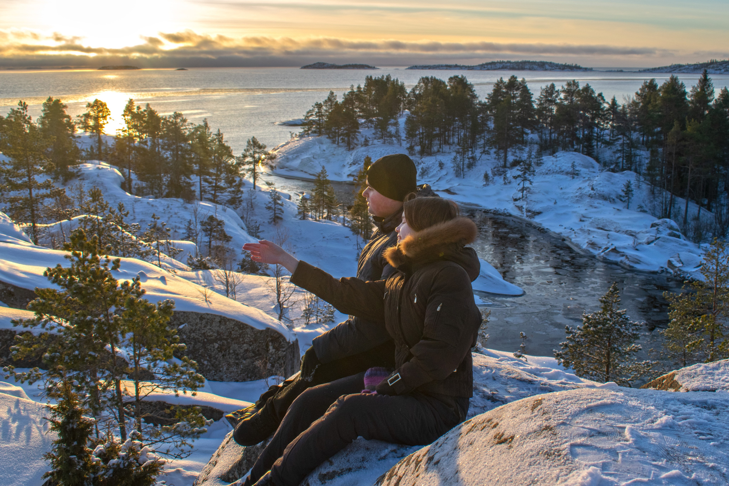 Фотосъемка love story. Ладожские шхеры, Карелия