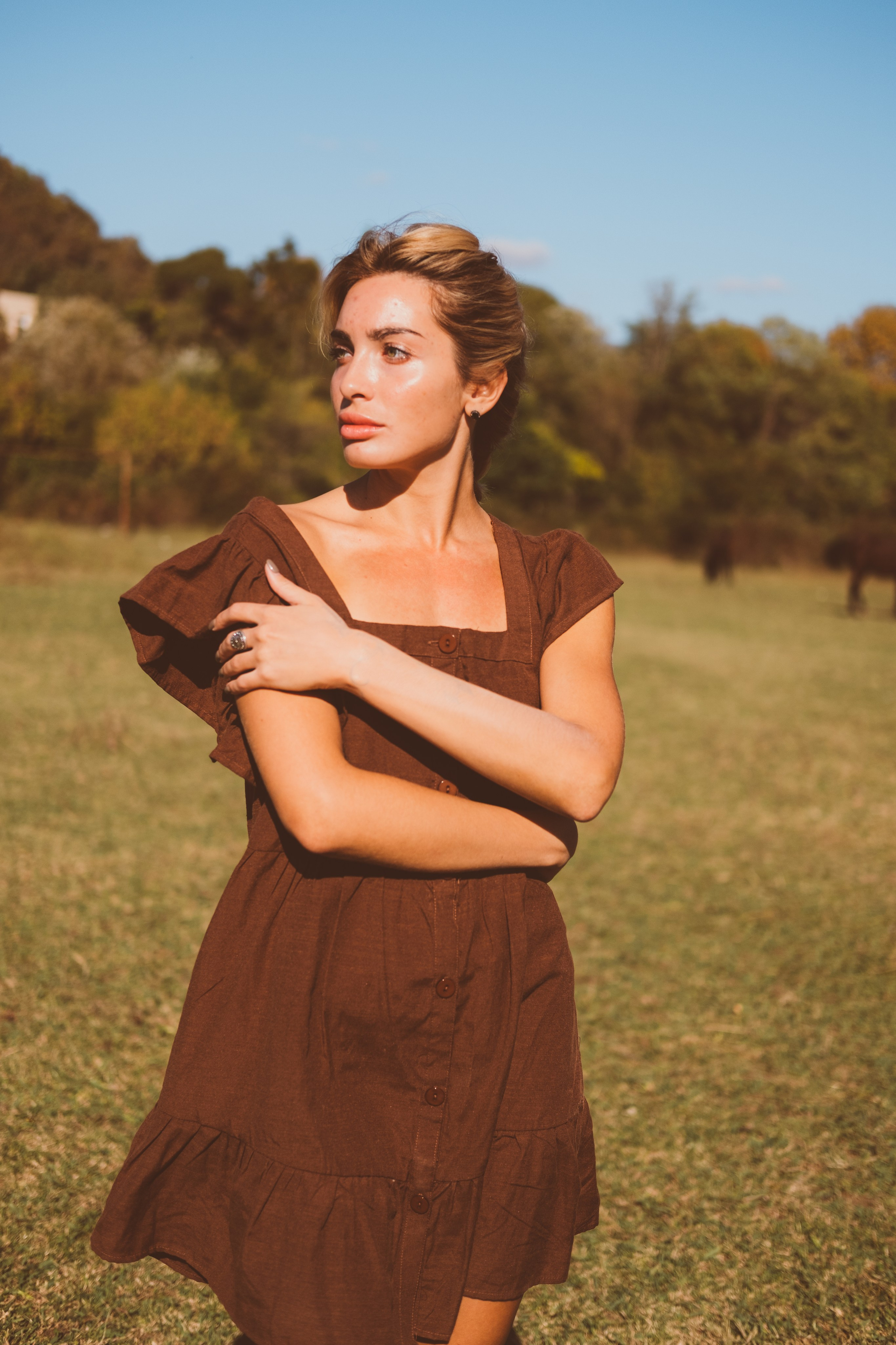 Съёмка с лошадьми, в поле. Фотограф в Иркутске Анна Мирошникова