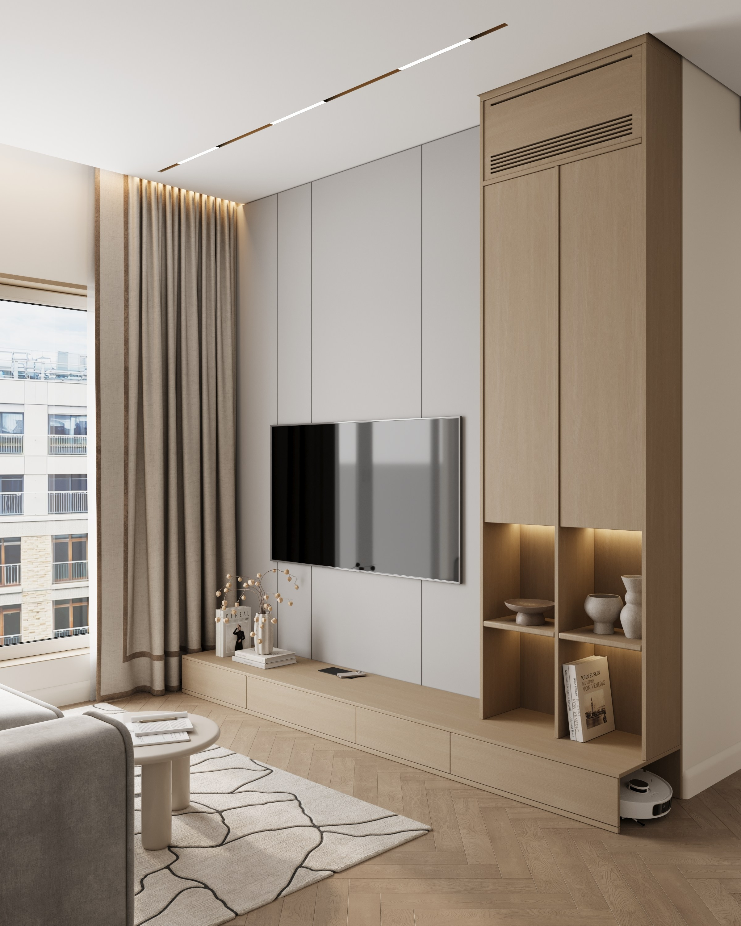 Студия 47 м² г. Санкт-Петербург. 3D визуализатор интерьеров