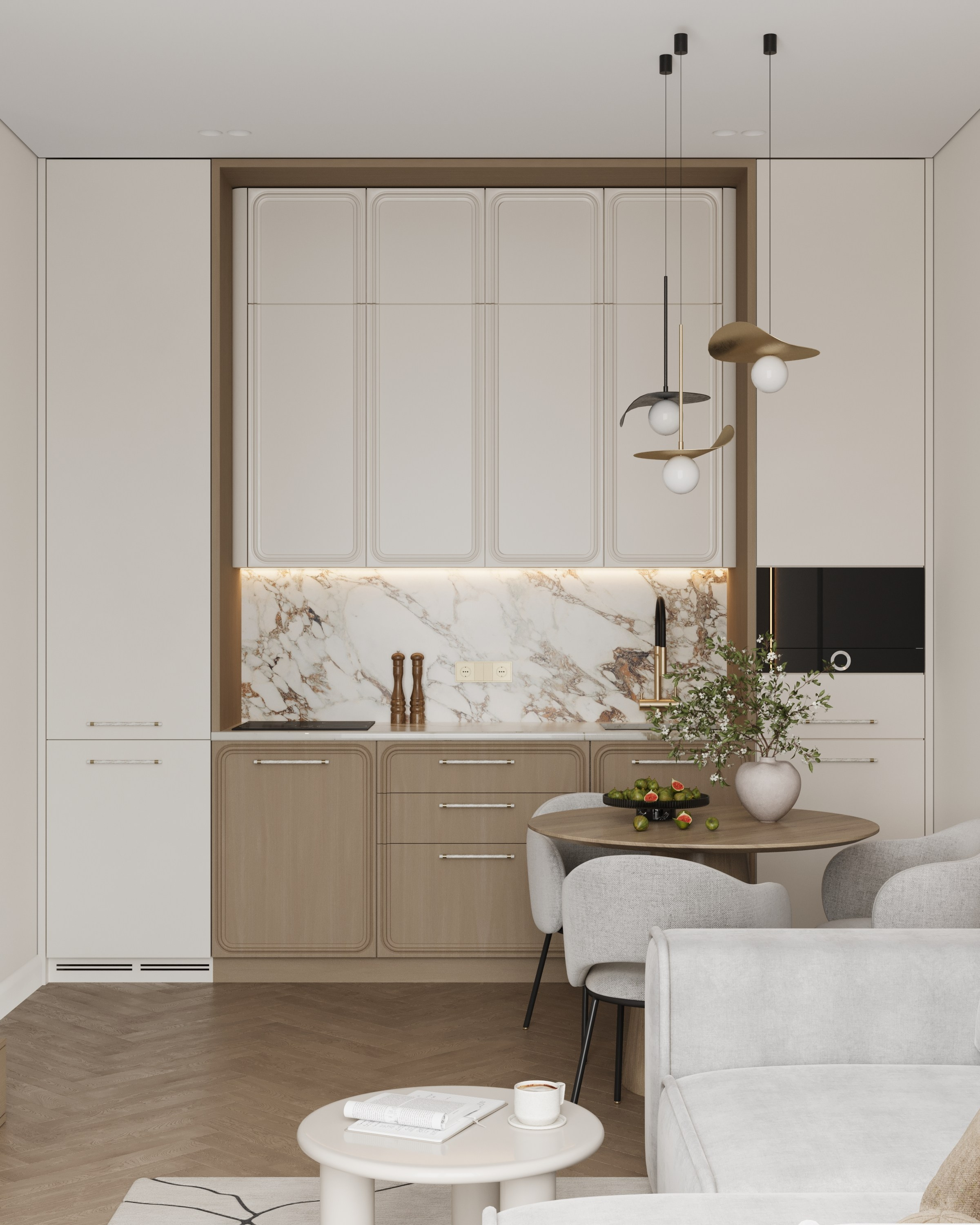 Студия 47 м² г. Санкт-Петербург. 3D визуализатор интерьеров