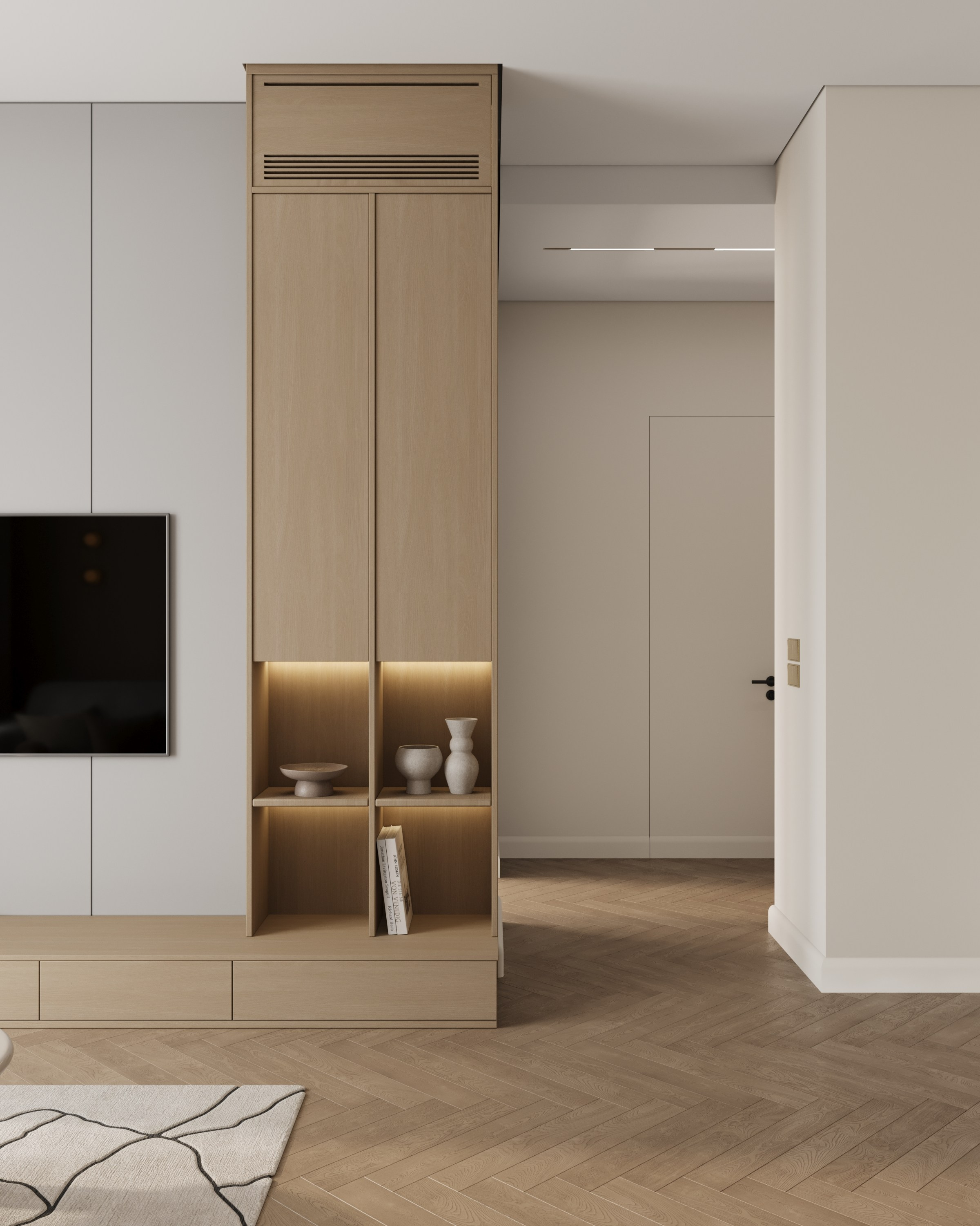 Студия 47 м² г. Санкт-Петербург. 3D визуализатор интерьеров