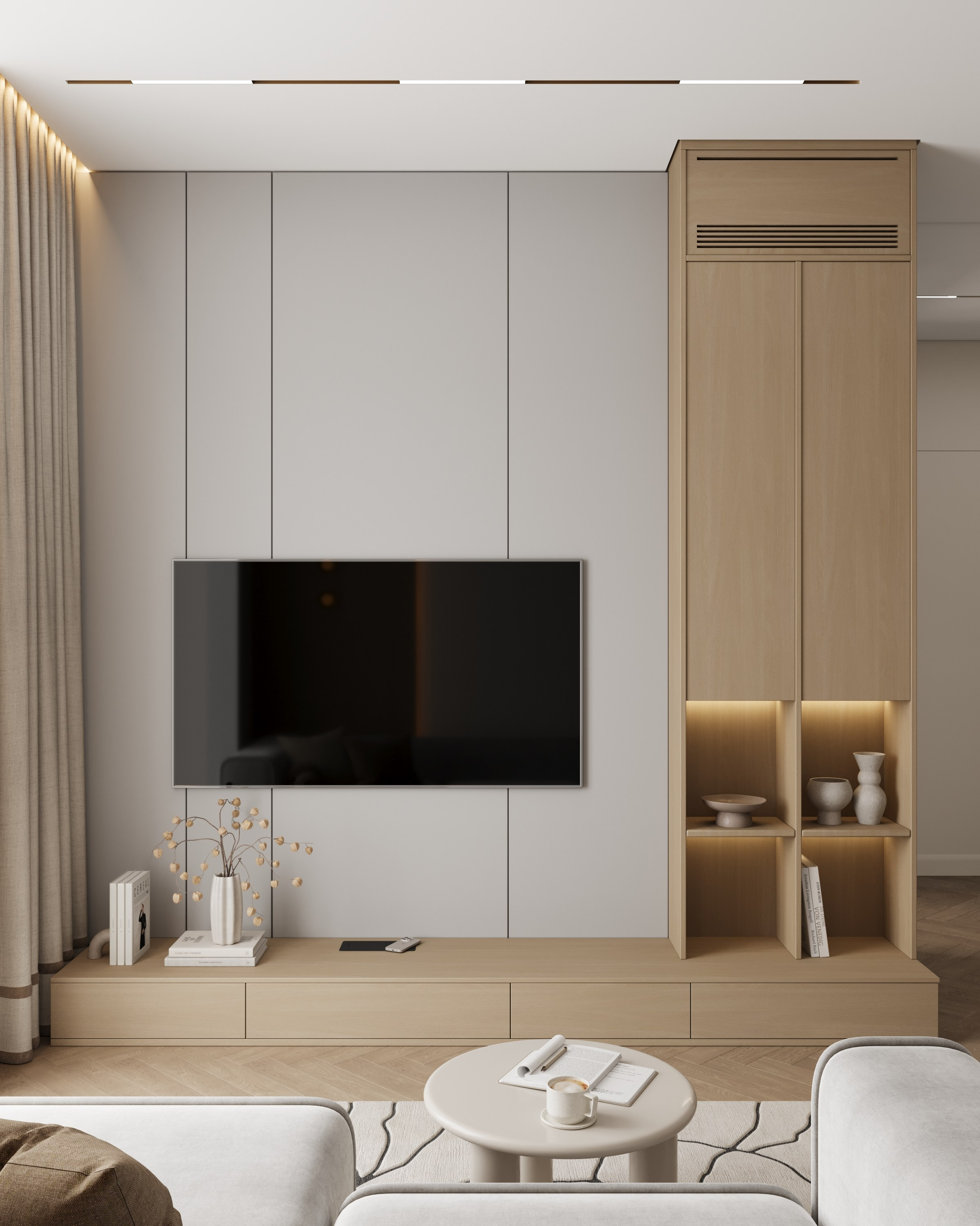 Студия 47 м² г. Санкт-Петербург. 3D визуализатор интерьеров