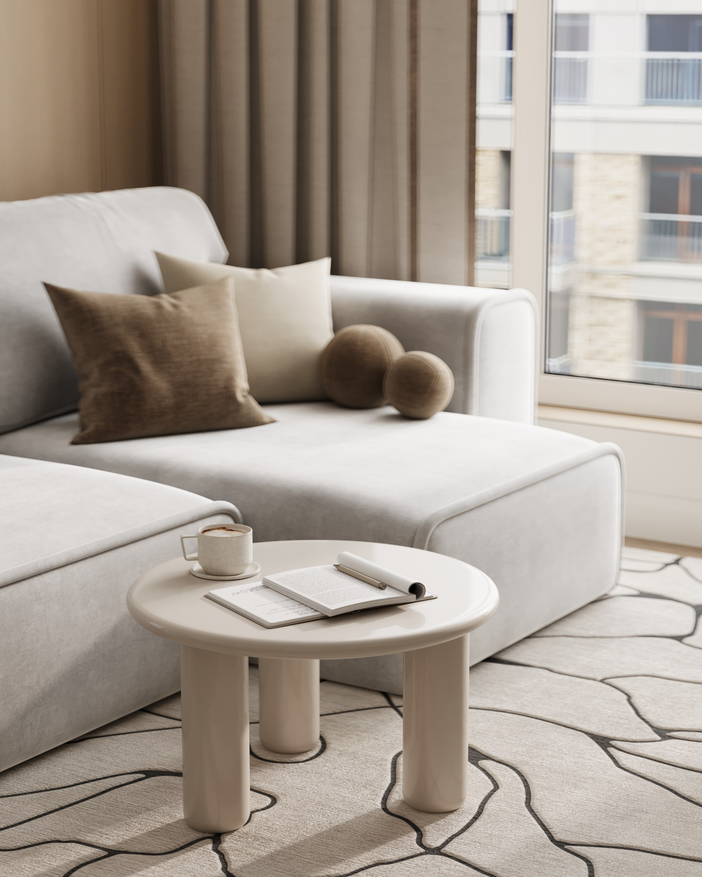 Студия 47 м² г. Санкт-Петербург. 3D визуализатор интерьеров