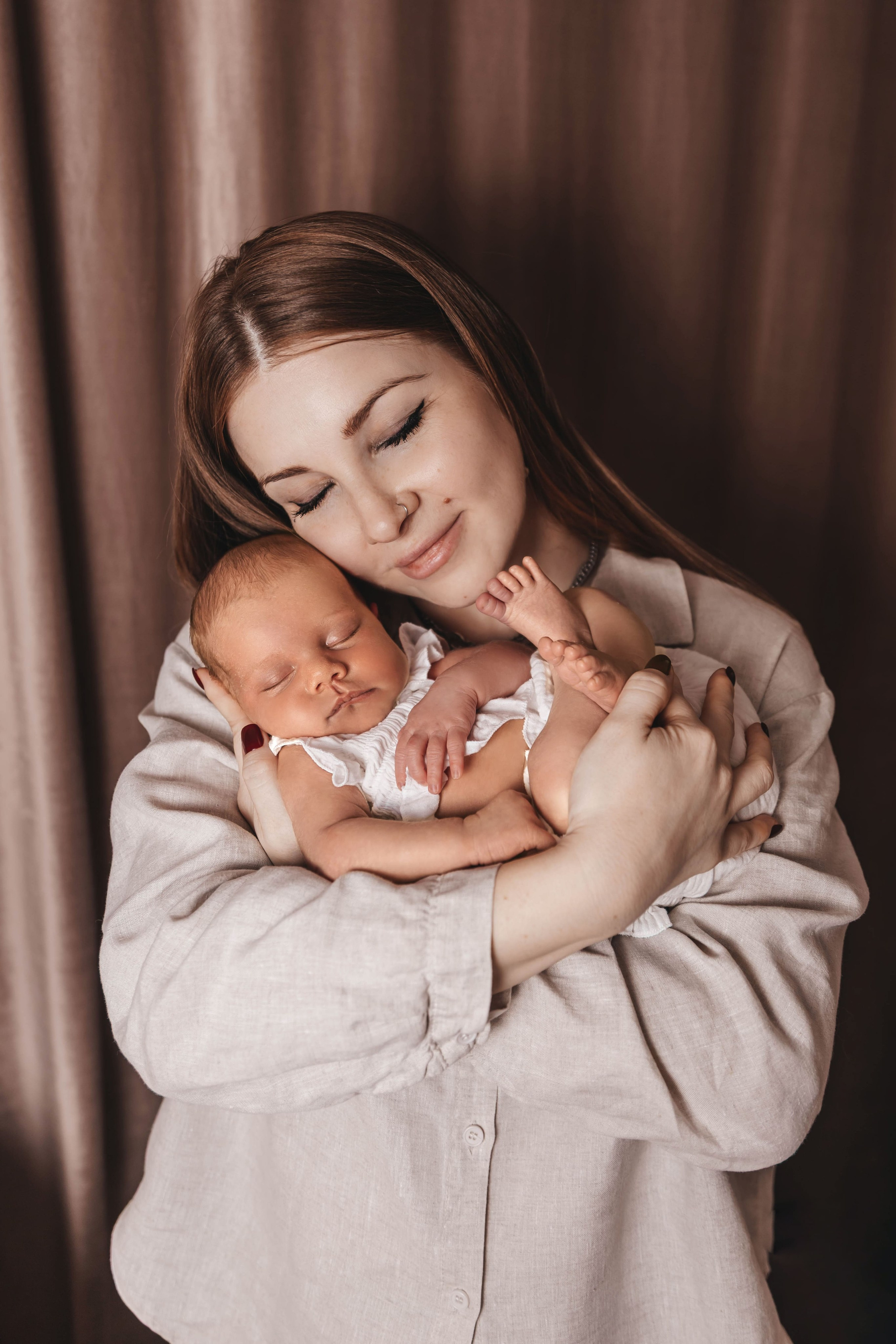 Альбом с классическим ньборном в пастельных тонах. Фотограф новорожденных Москва, Люберцы, Жуковский, Раменское