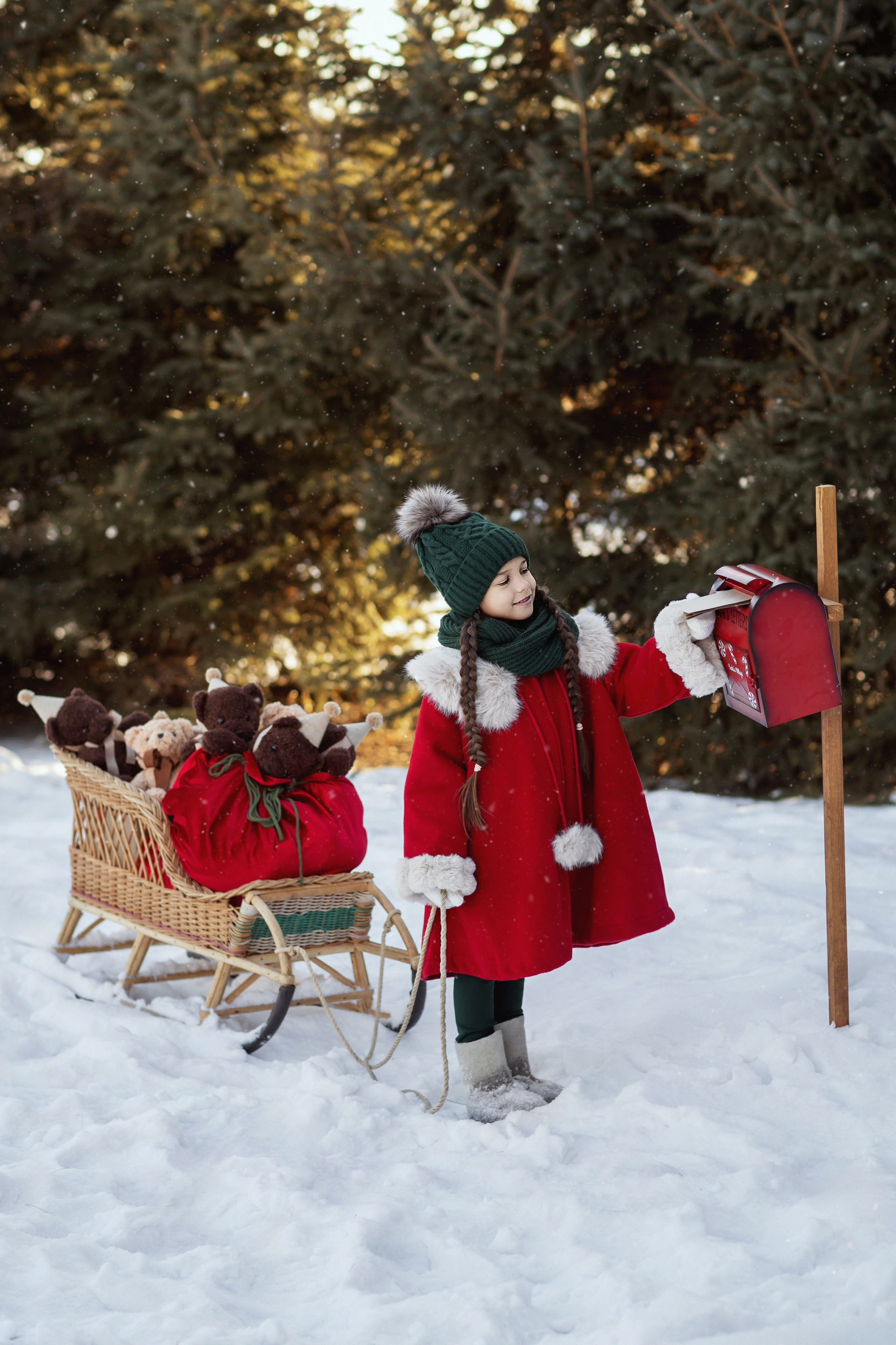 Зимняя истории Дарины. Детский и семейный фотограф Елена Воропаева