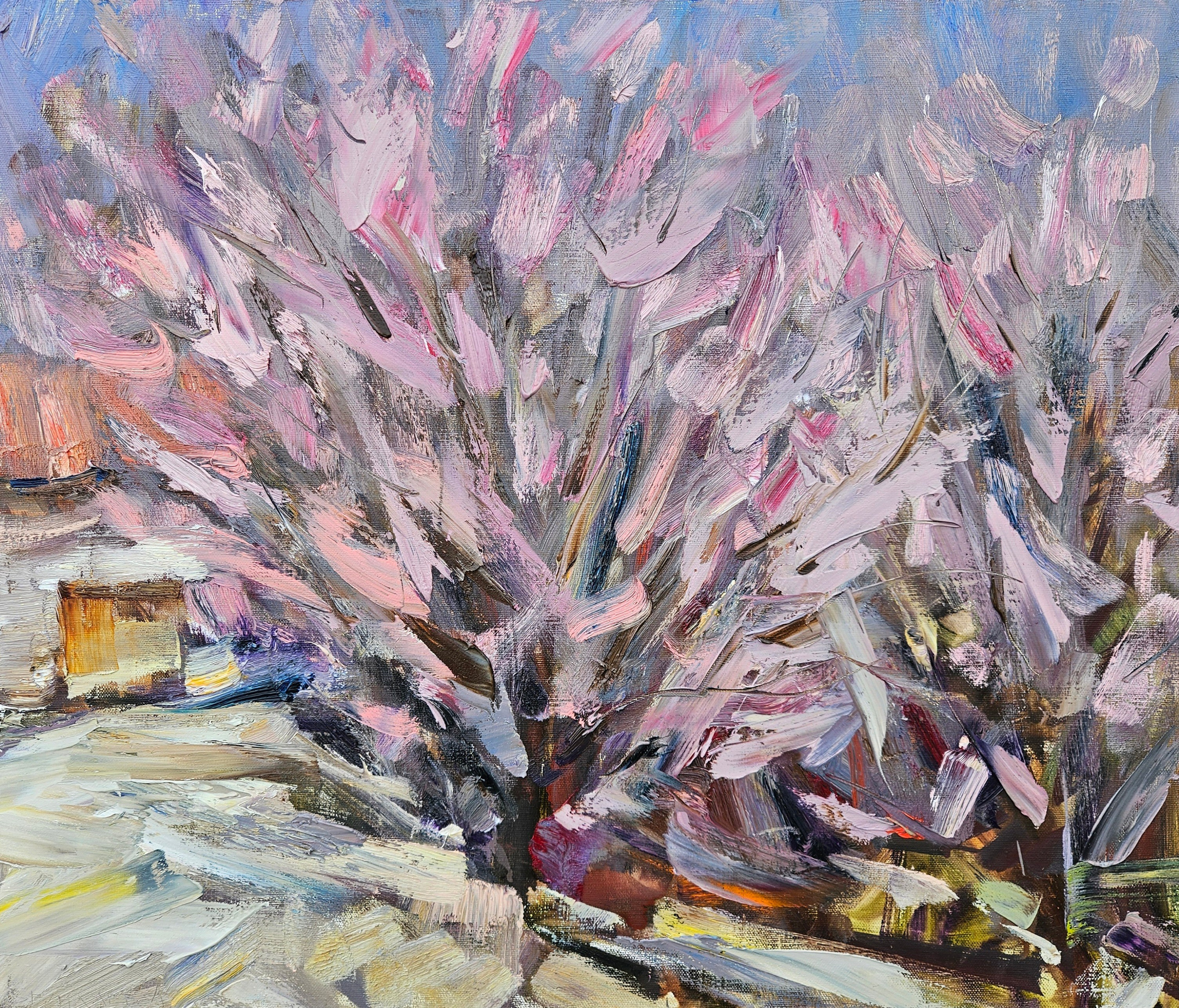 "Весна". 2026. Холст, масло. 60х70. Цена: 20000₽