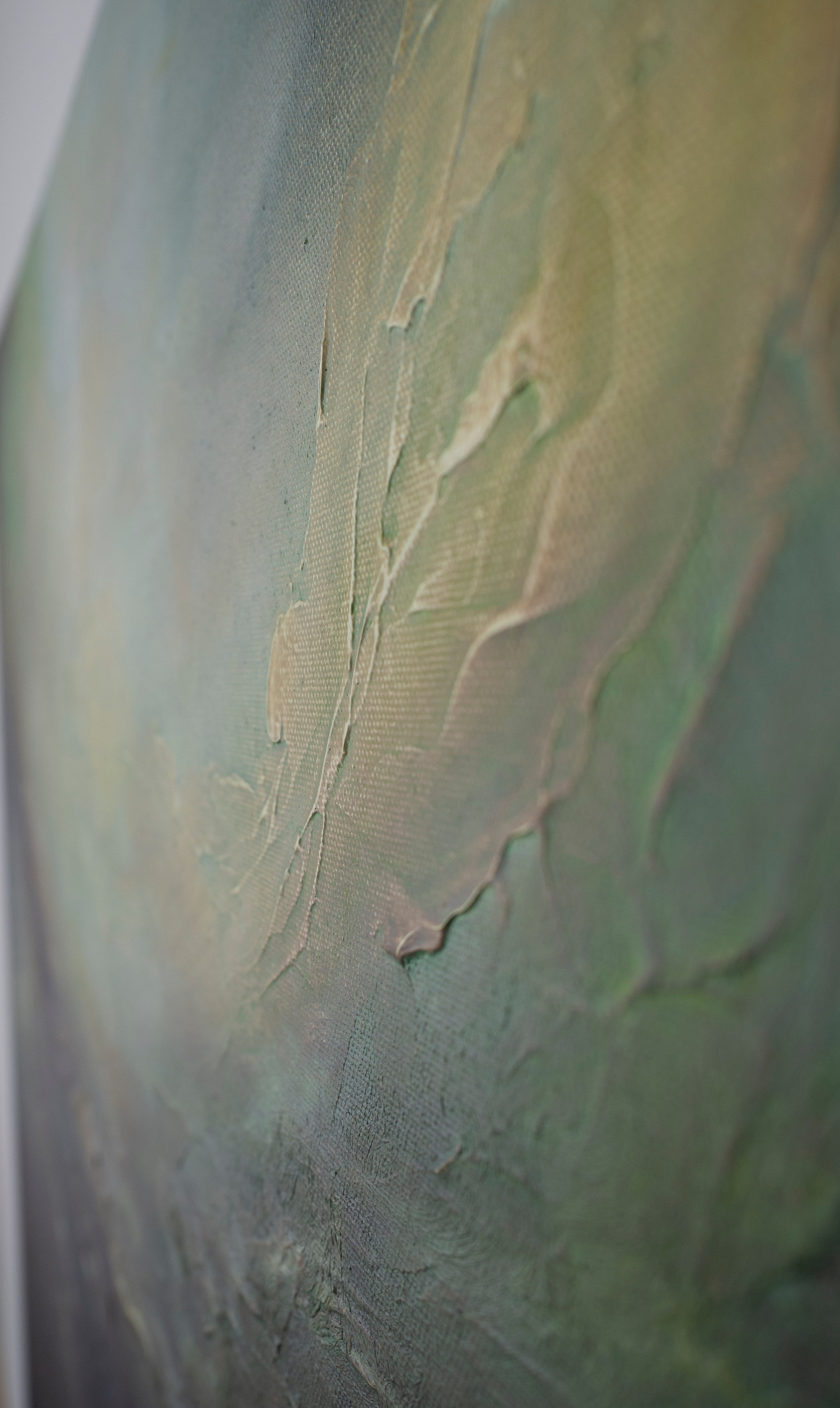 Abstract painting capturing a tranquil and otherworldly scene. Pavel Korshun — Contemporary painter. Original abstract painting