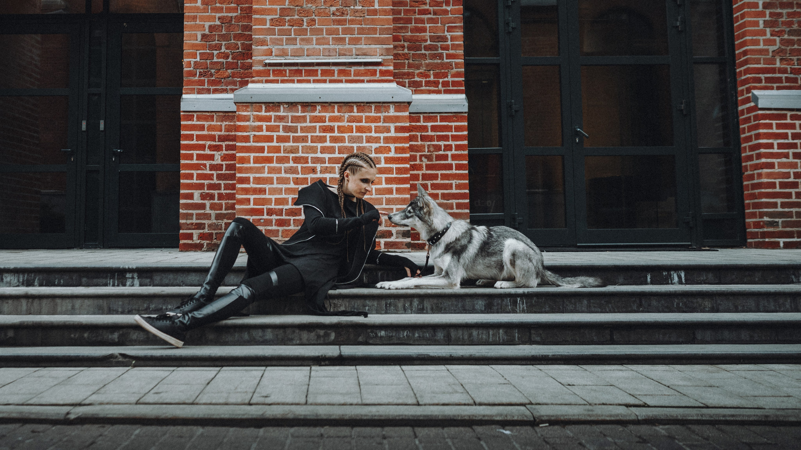 Вика и Кора. Семейный фотограф анималист Ананьева Мария — Москва