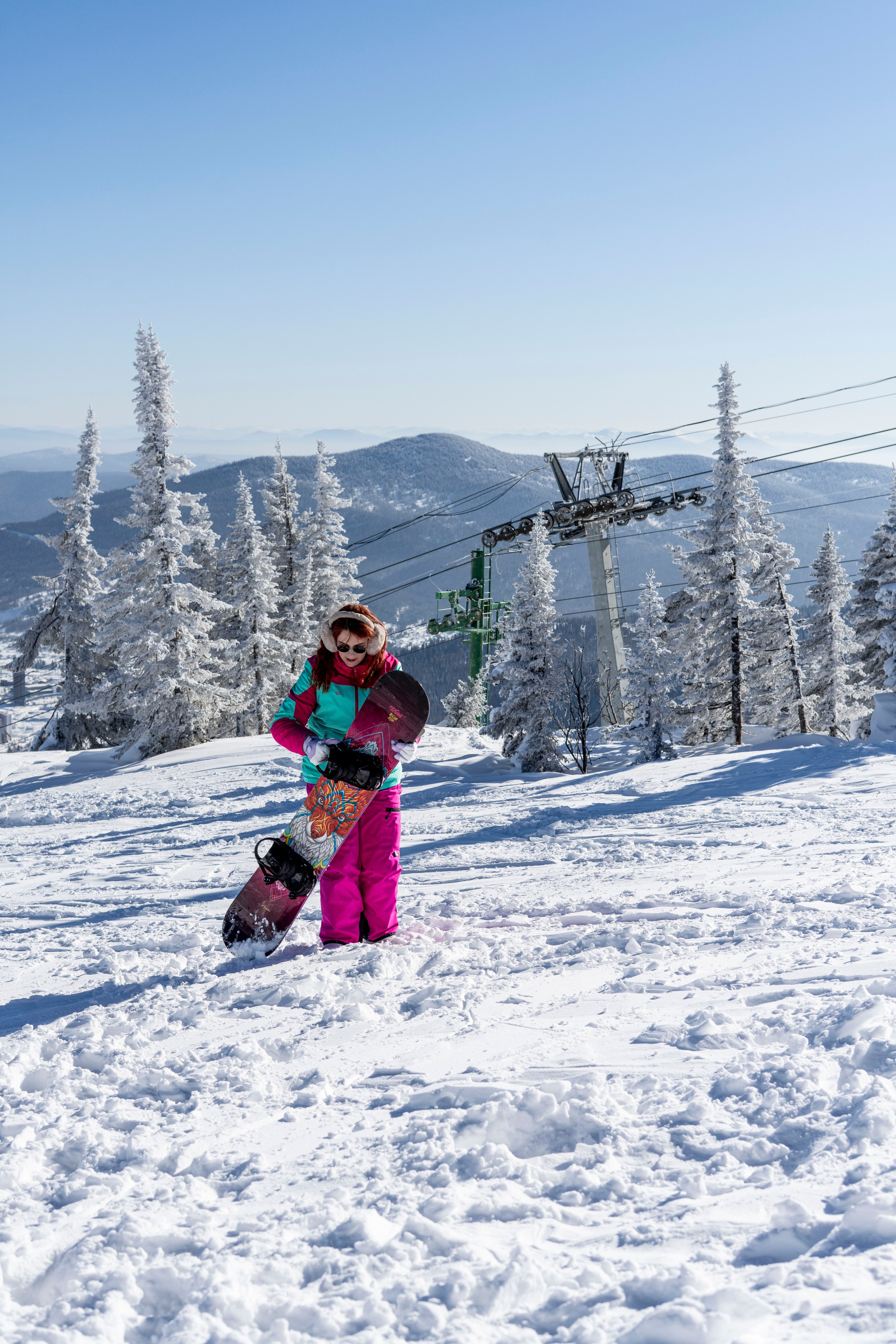 Фотосессия на вершине. Анастасия Паршукова — фотограф Шерегеш Новосибирск