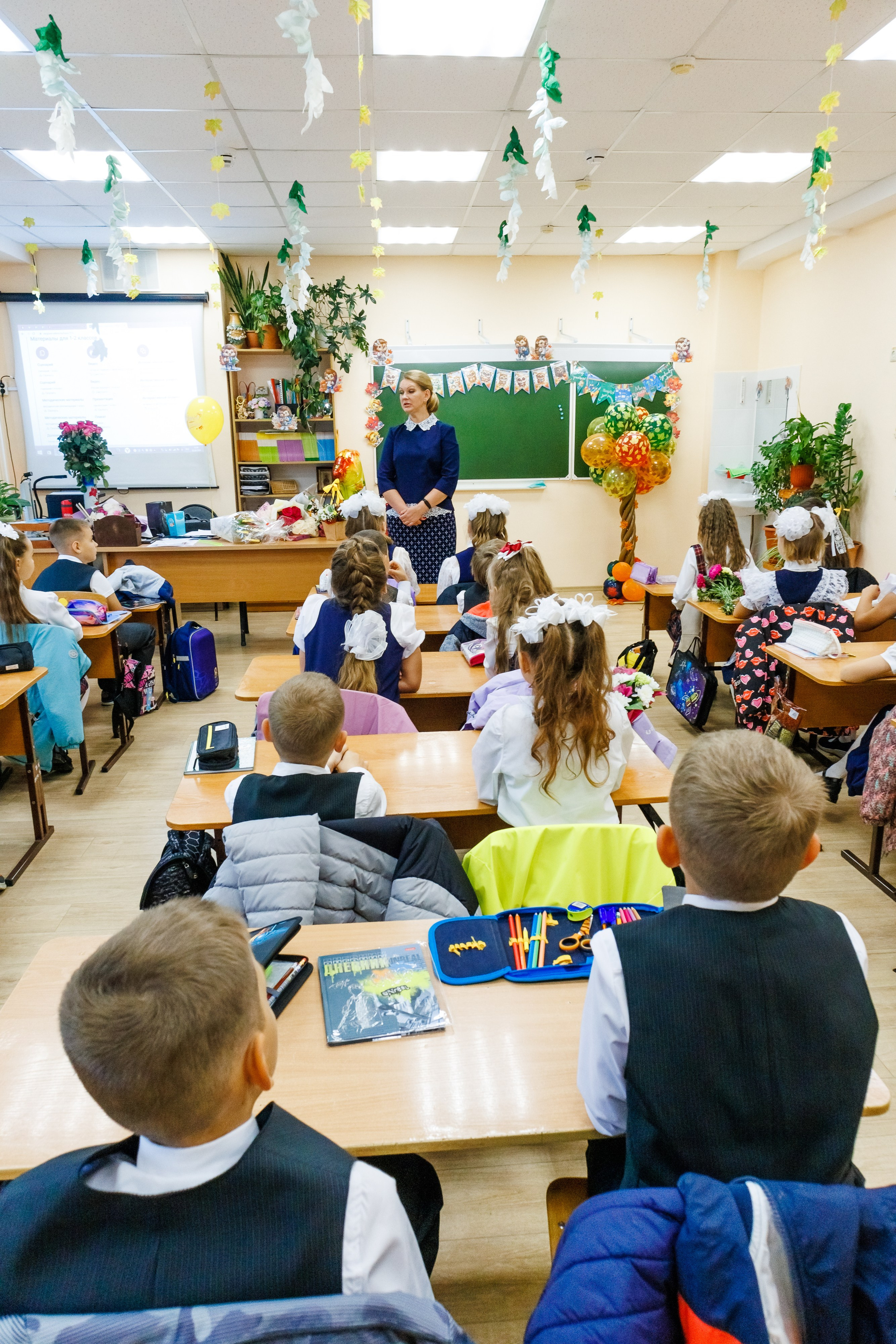 Первый урок школа 206. Фотограф в Новосибирске Евгений Маслов