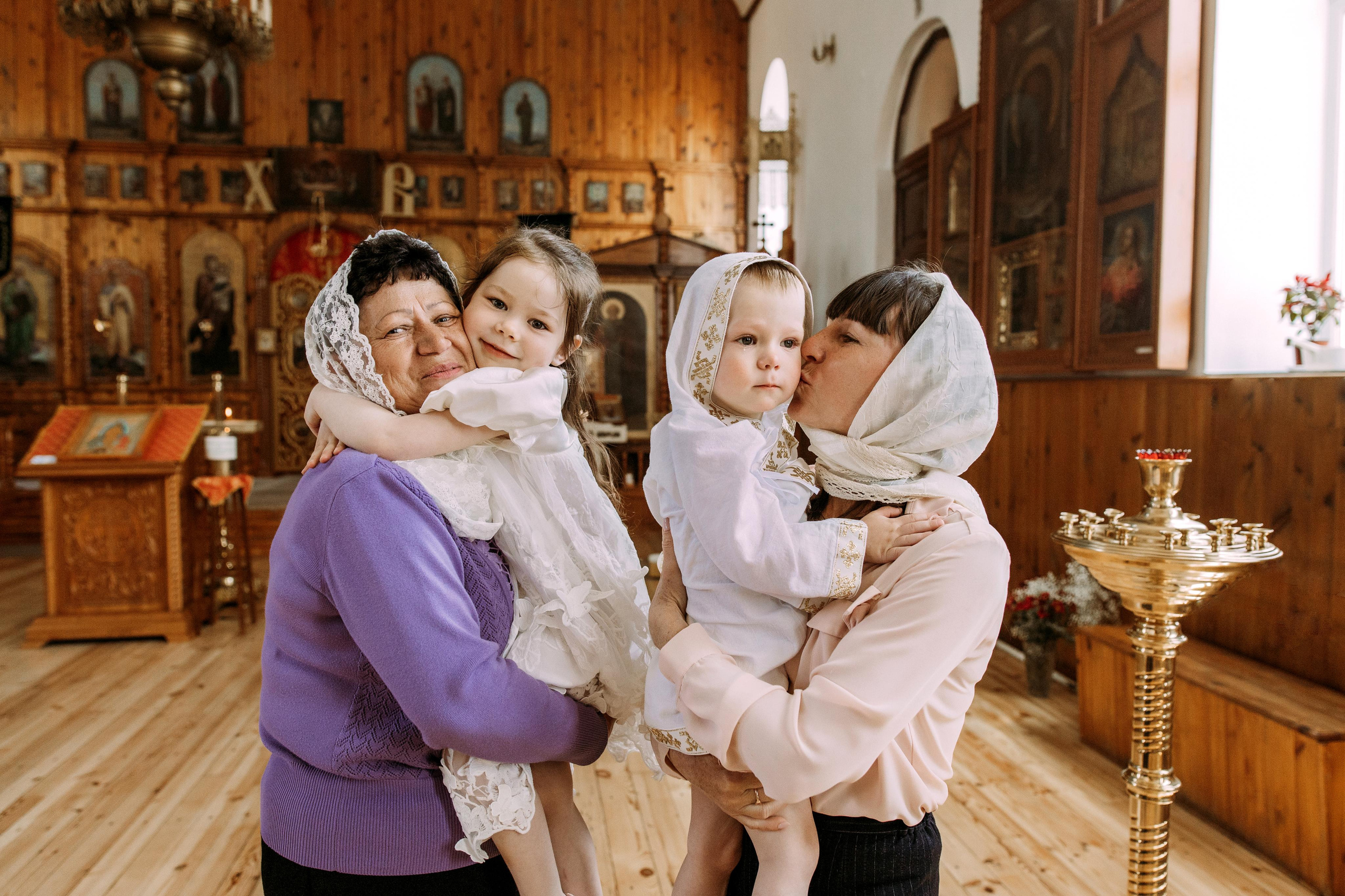 Крещение Златы и Ярослава. Семейный фотограф и детский фотограф в Волгограде Алеся Бутакова — дет