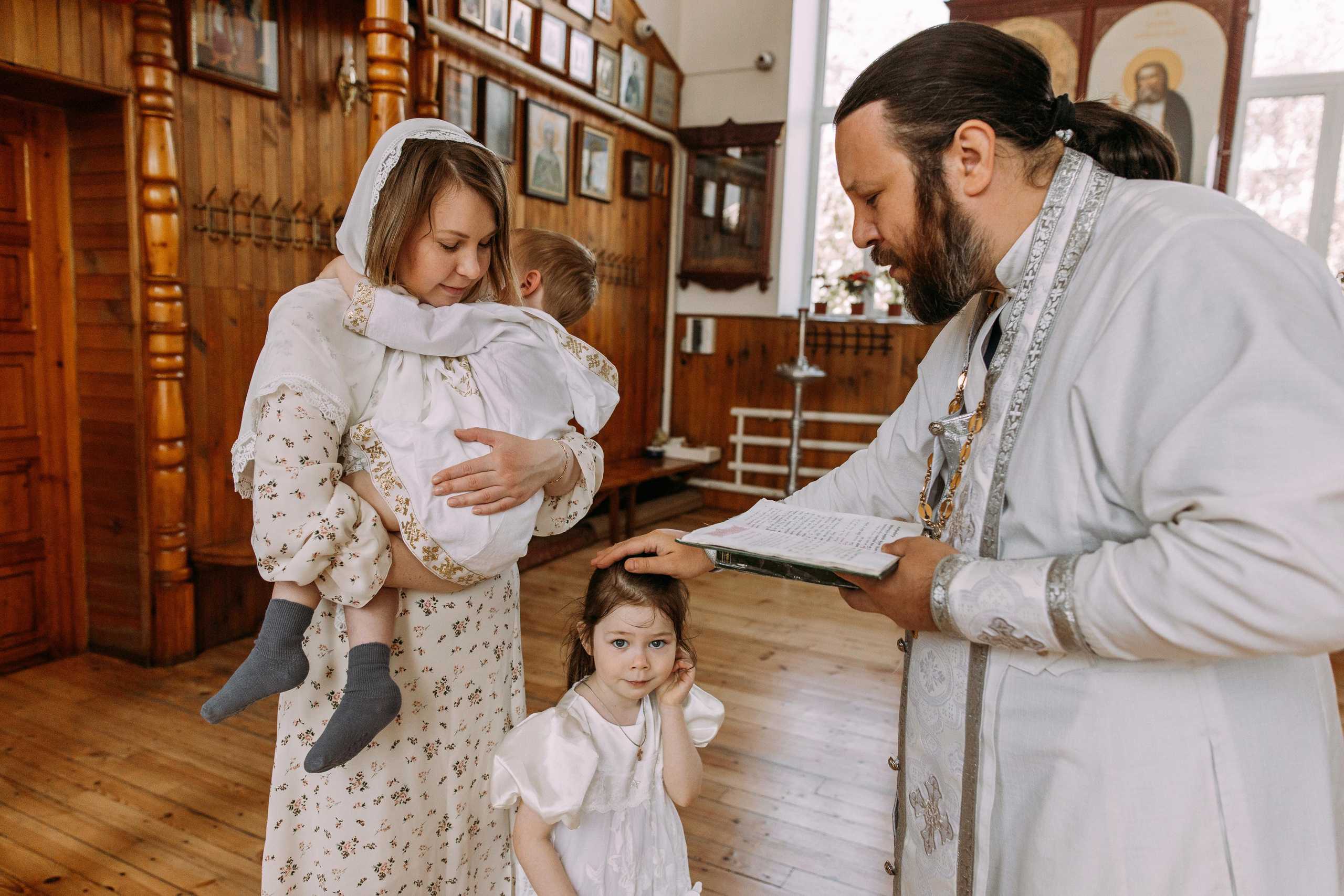 Крещение Златы и Ярослава. Семейный фотограф и детский фотограф в Волгограде Алеся Бутакова — дет