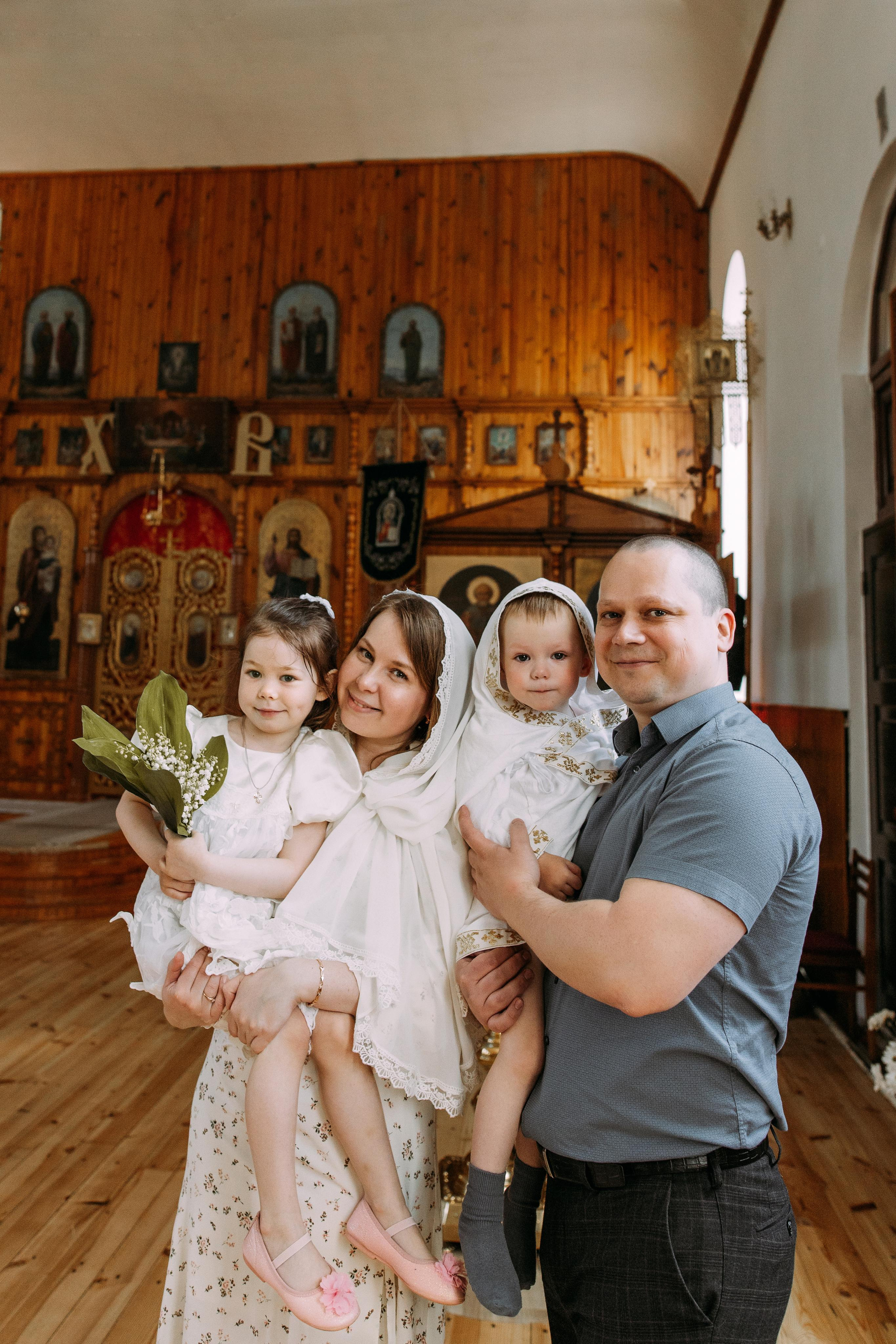 Крещение Златы и Ярослава. Семейный фотограф и детский фотограф в Волгограде Алеся Бутакова — дет