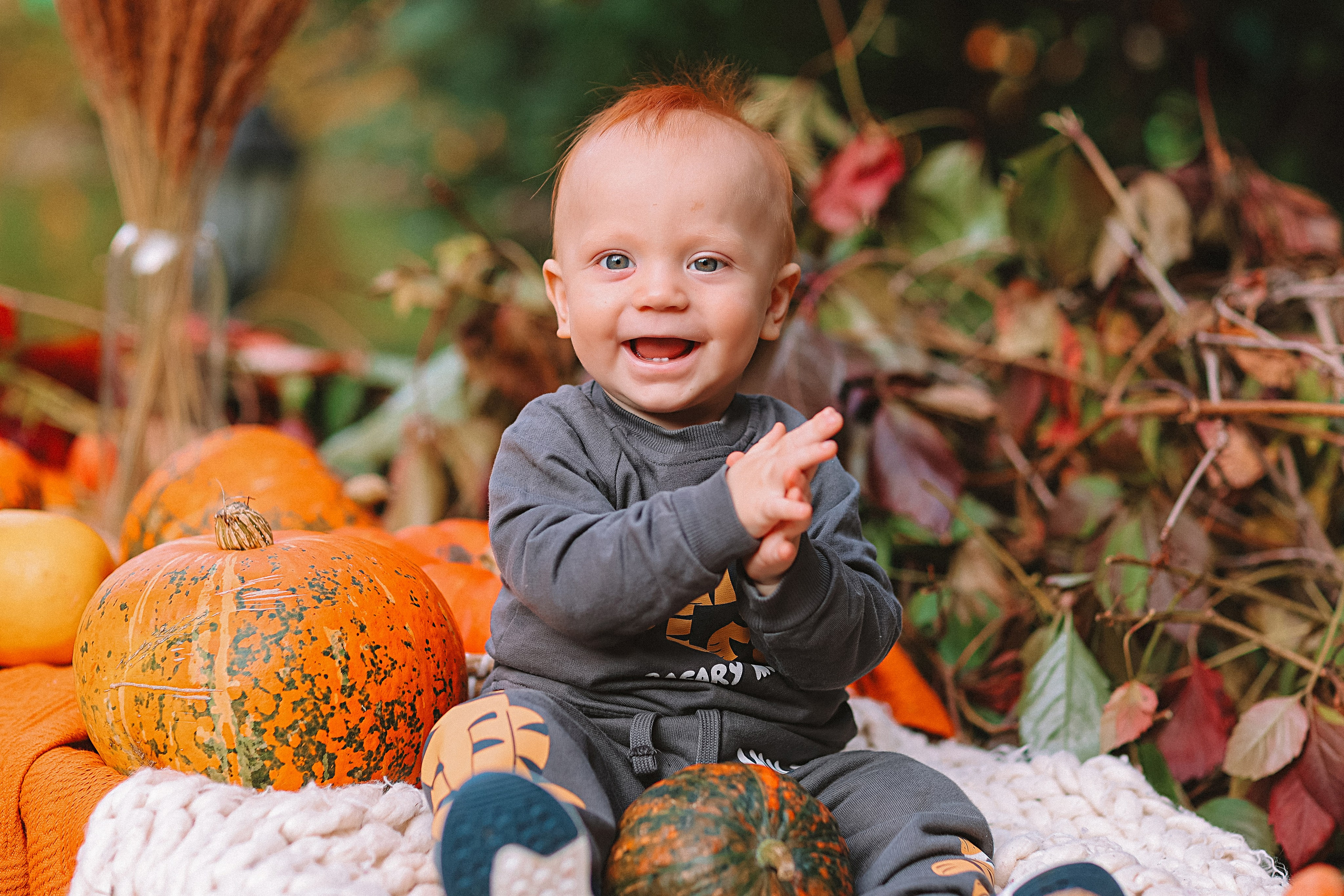 Тыквы. Семейный фотограф Тюмень, фотограф на роды Салмина Мария