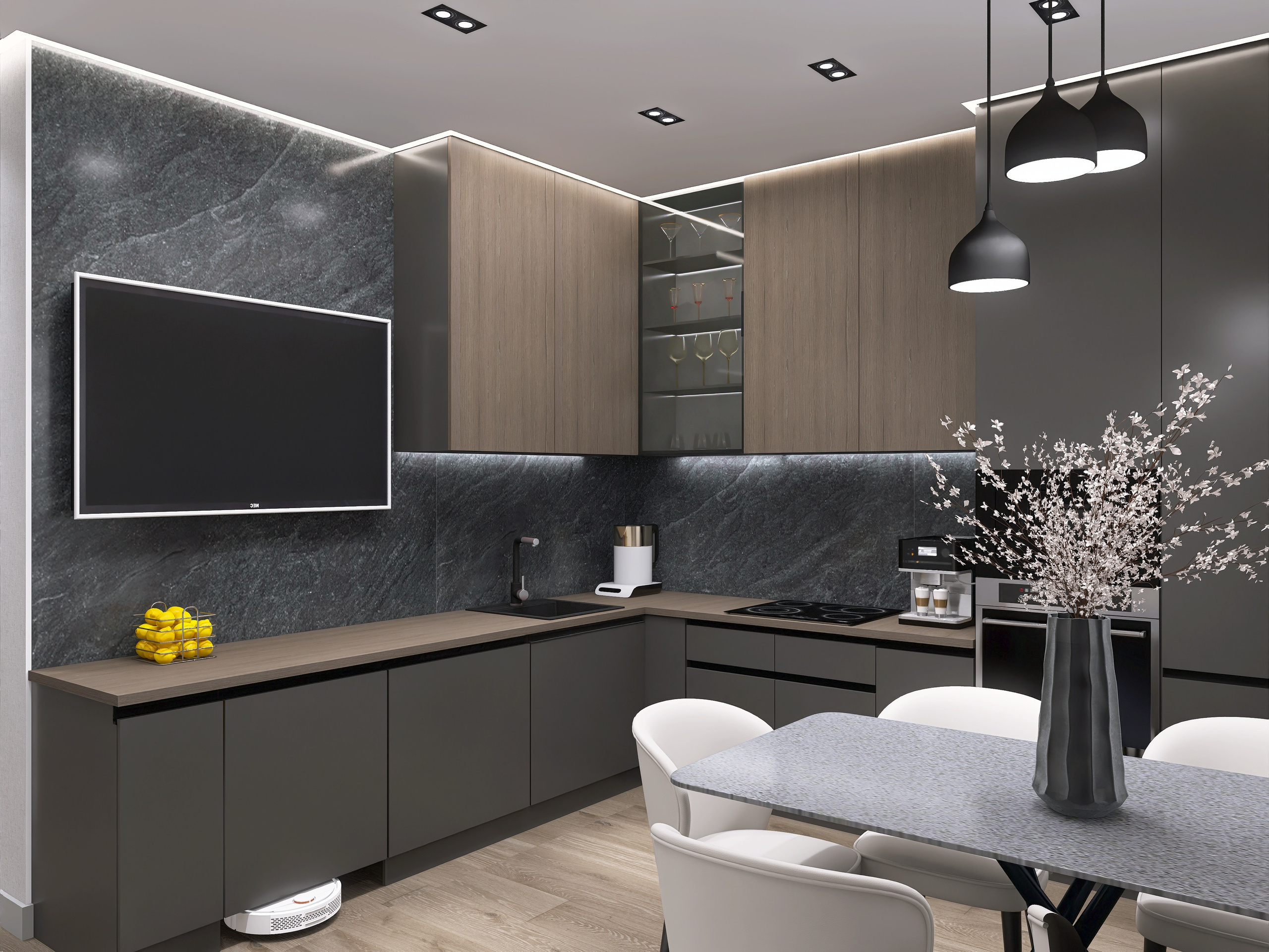 ЖК  на Добролюбова. Площадь 65 кв. м. Дизайнер интерьера в Новосибирске_Елена Сергеева