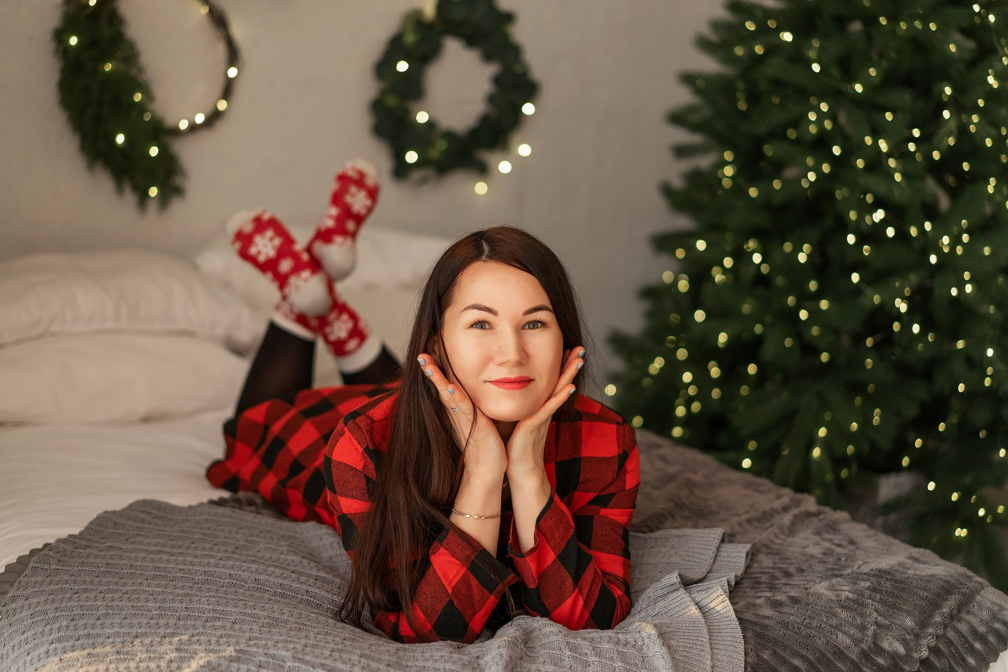 Семейная пижамная фотосессия. Семейный и детский фотограф во Владивостоке Мария Гой