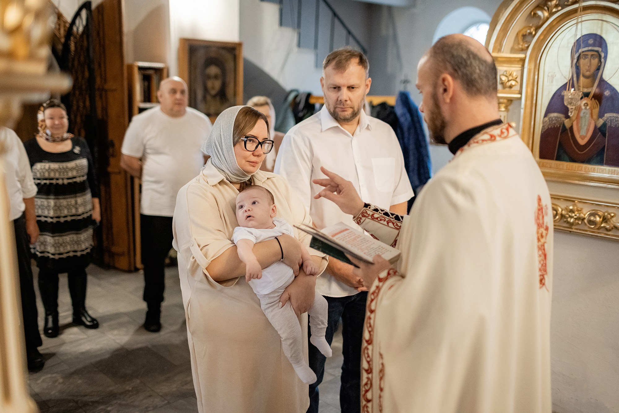 Крещение Ивана с Бехово. Семейный фотограф новорождённых в Серпухове Юлия Новикова +79637785957