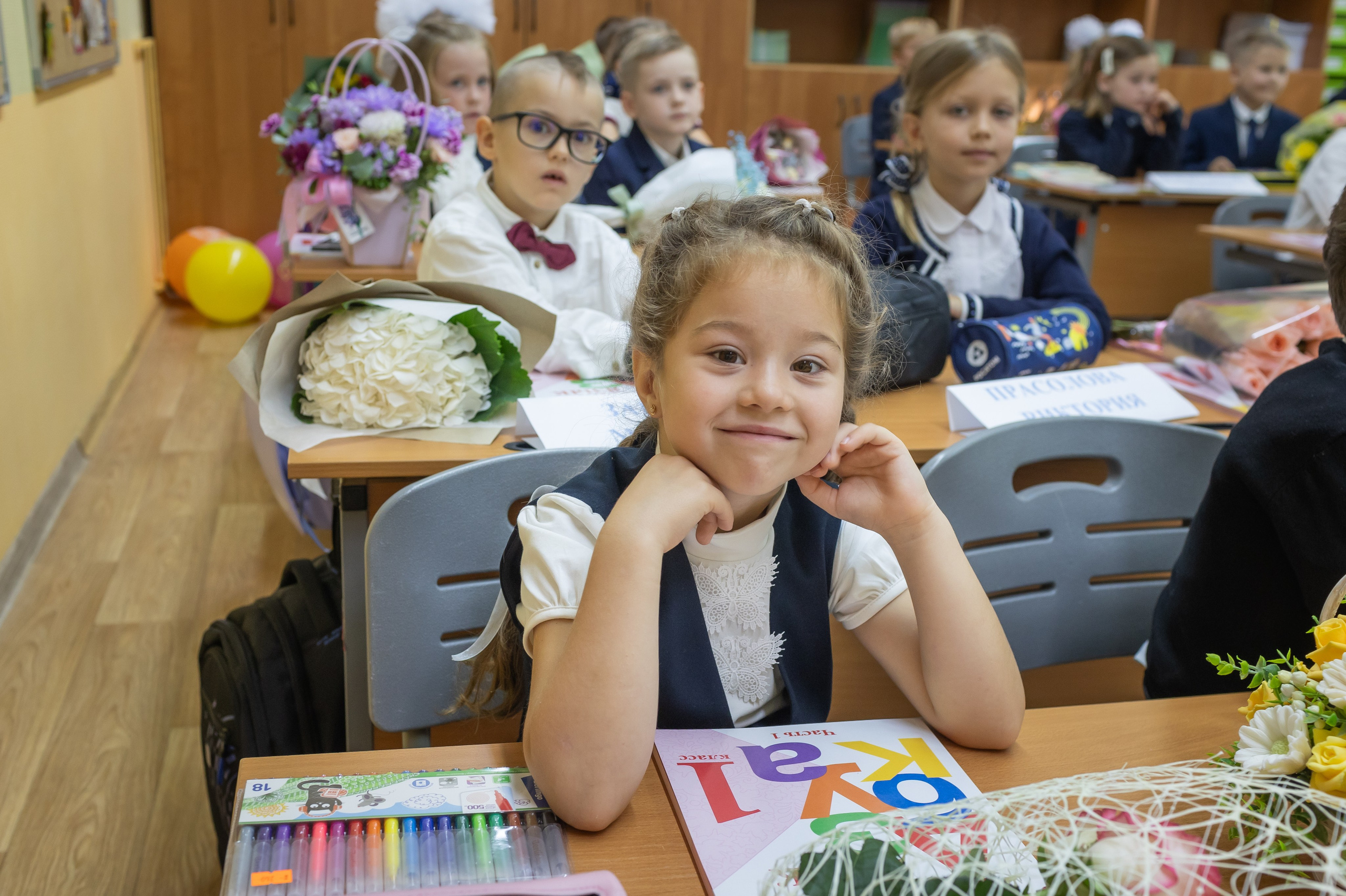 Первоклашки. Школа 1302. Семейный фотограф в Москве Наталья Чуб, заказать Фотокнигу