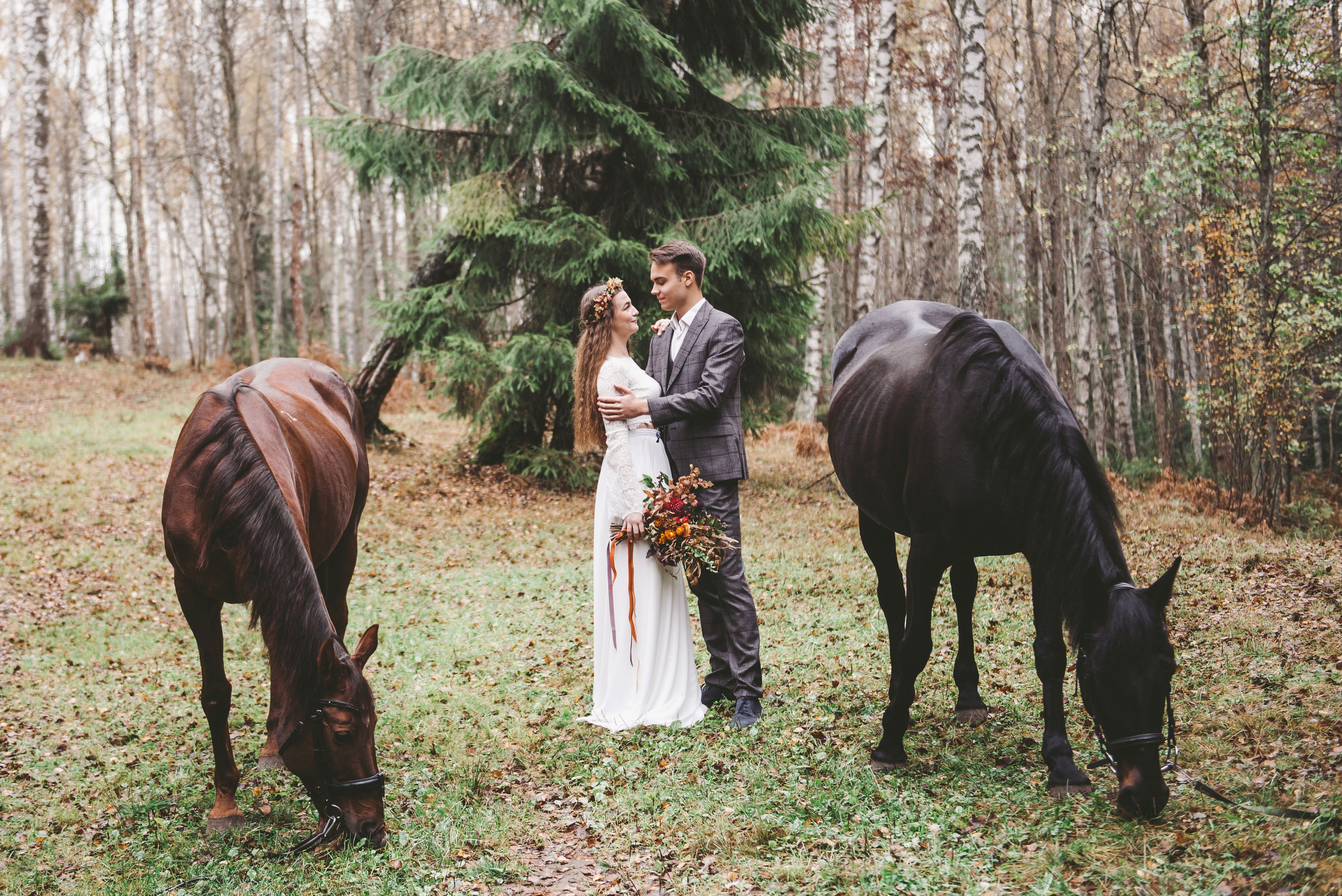 Лесная сказка с лошадками. Свадебный и семейный фотограф София Невская