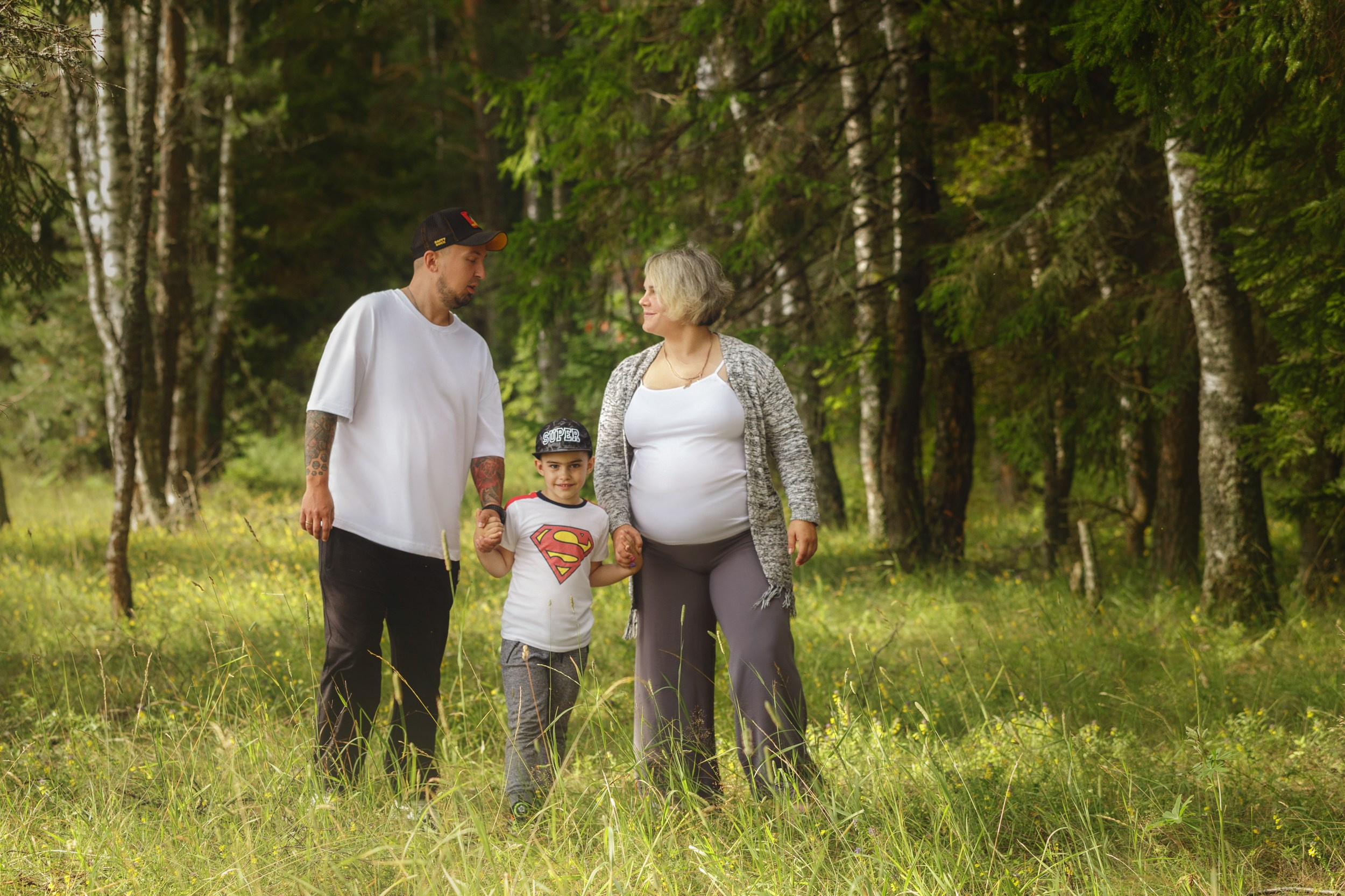 Буся и его семья. Семейная фотосессия на природе. Фотограф-анималист в Калуге Мария Шерскова