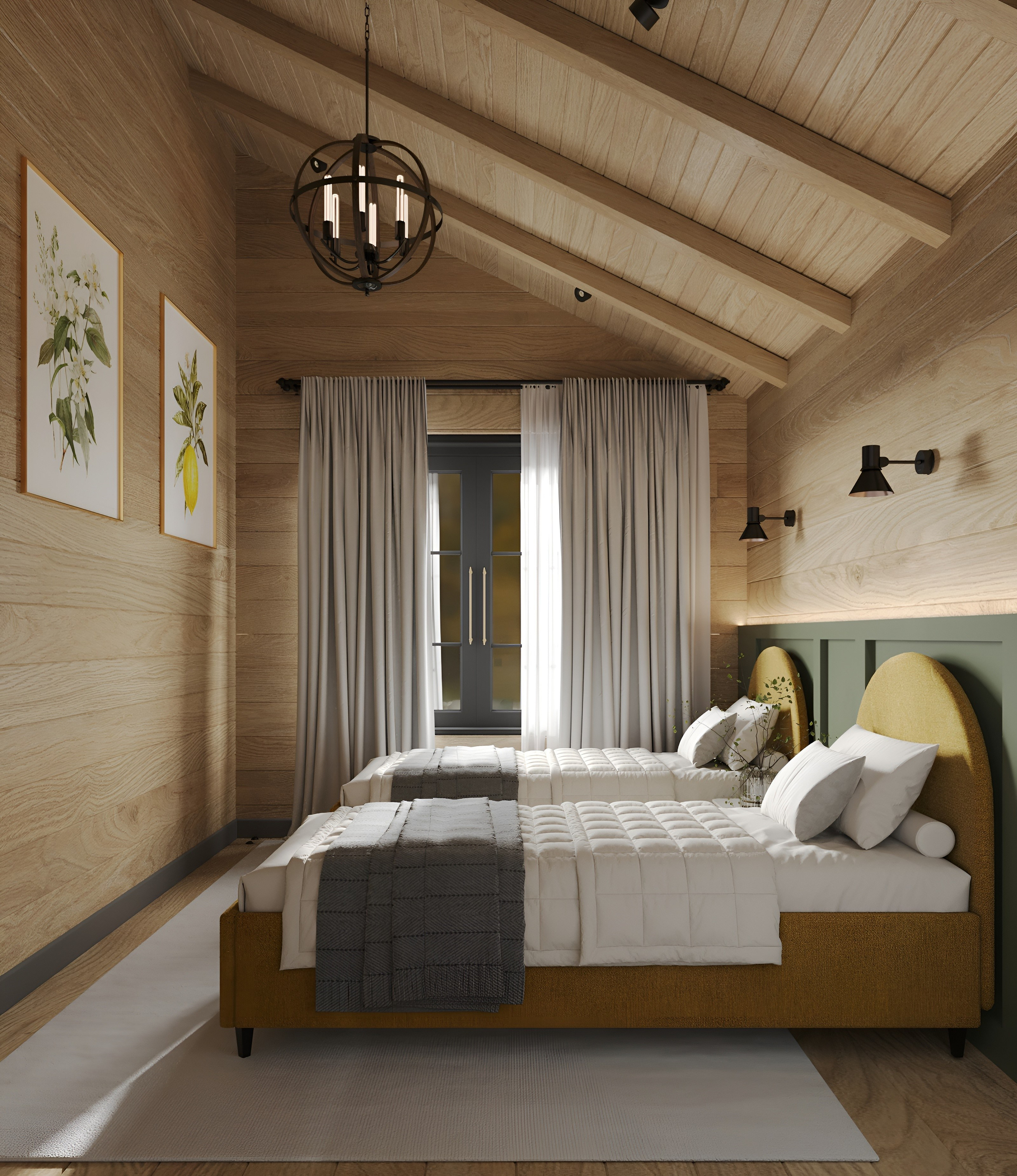 Спальня. 3D Визуализация интерьеров жилых и коммерческих помещений