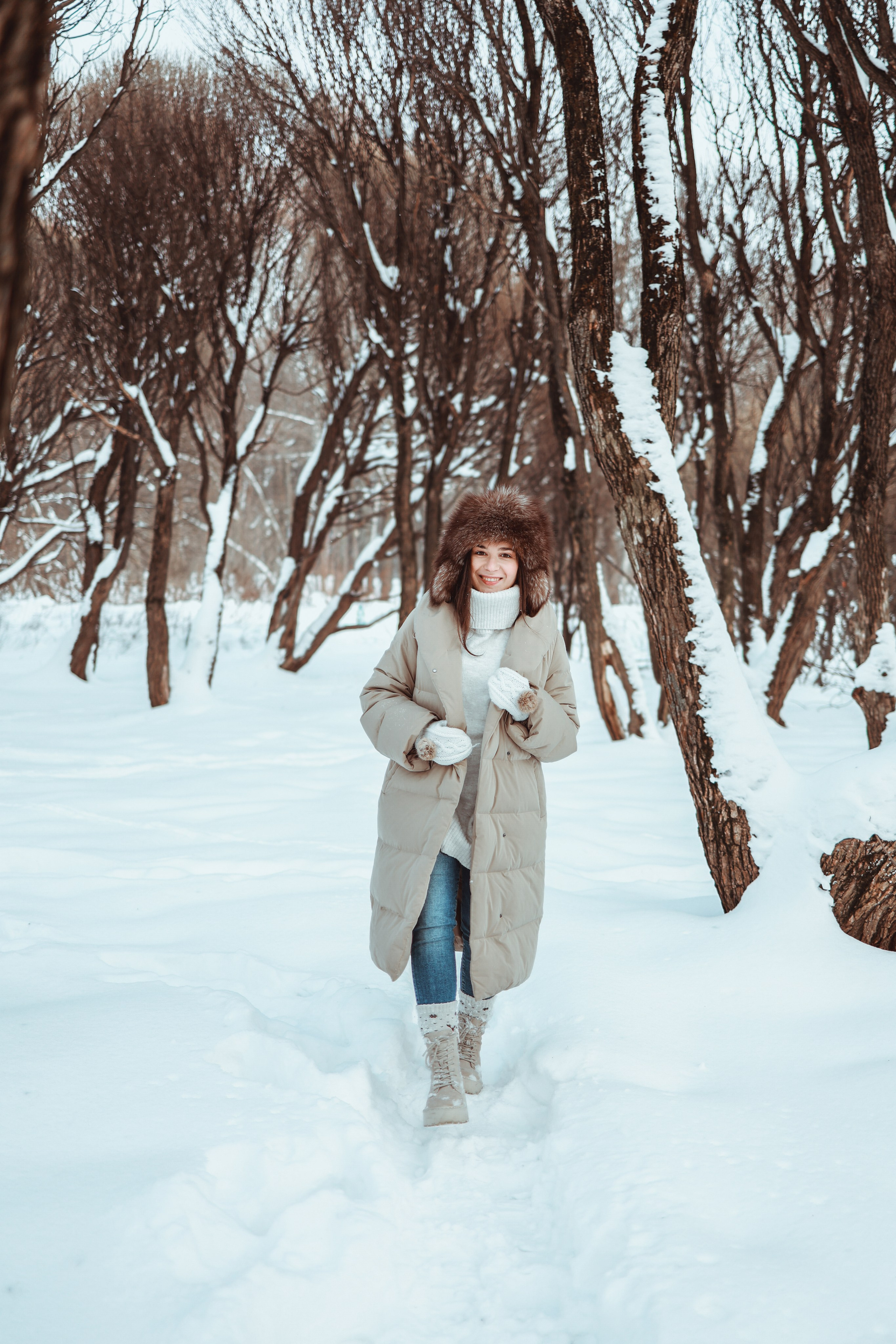 Ирина зима в парке. Оксана Ромашкина- семейный и ньюборн фотограф из Москвы