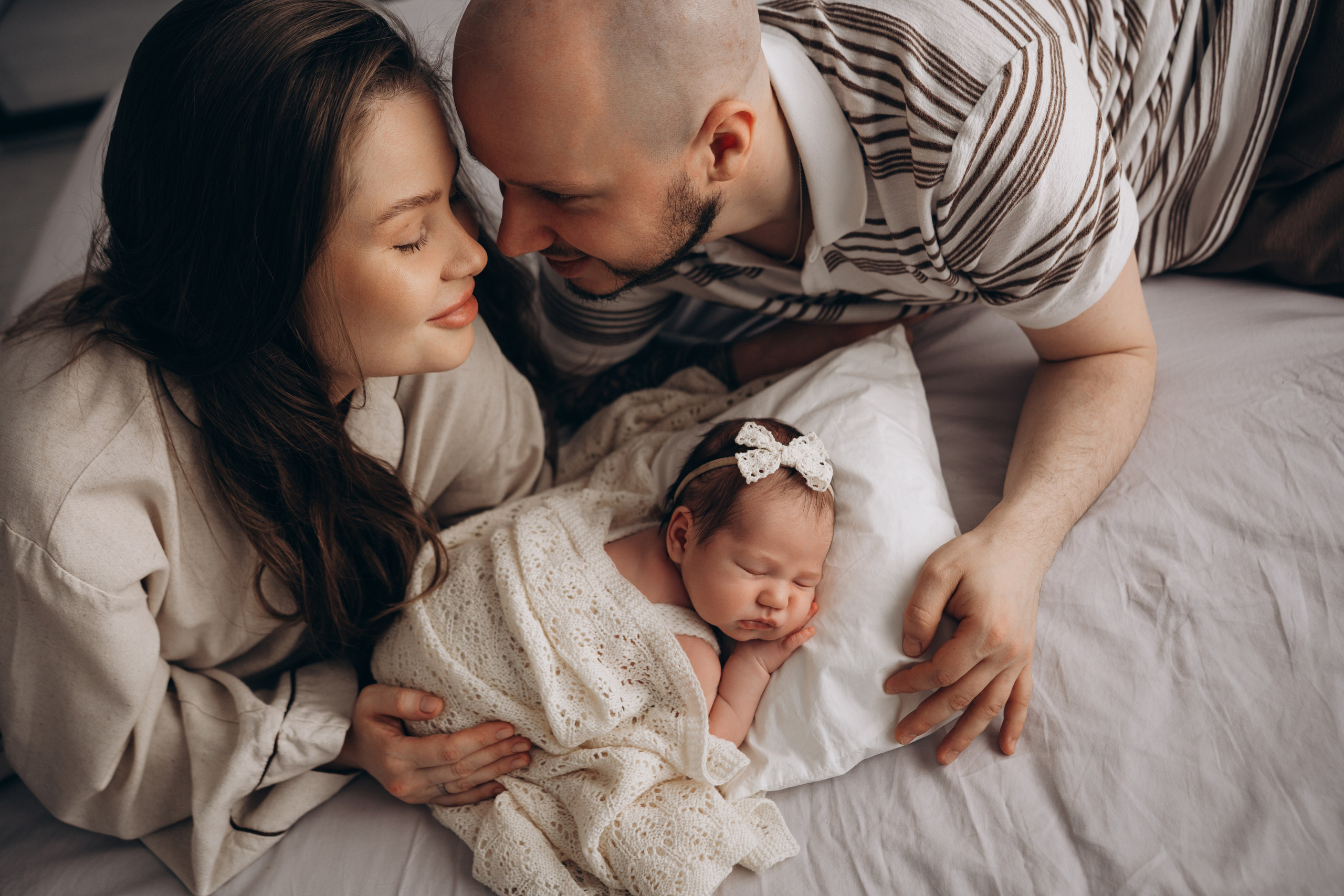 0-2 месяца. Фотограф Новорожденных в Москве. Семейные истории в стиле LIFE