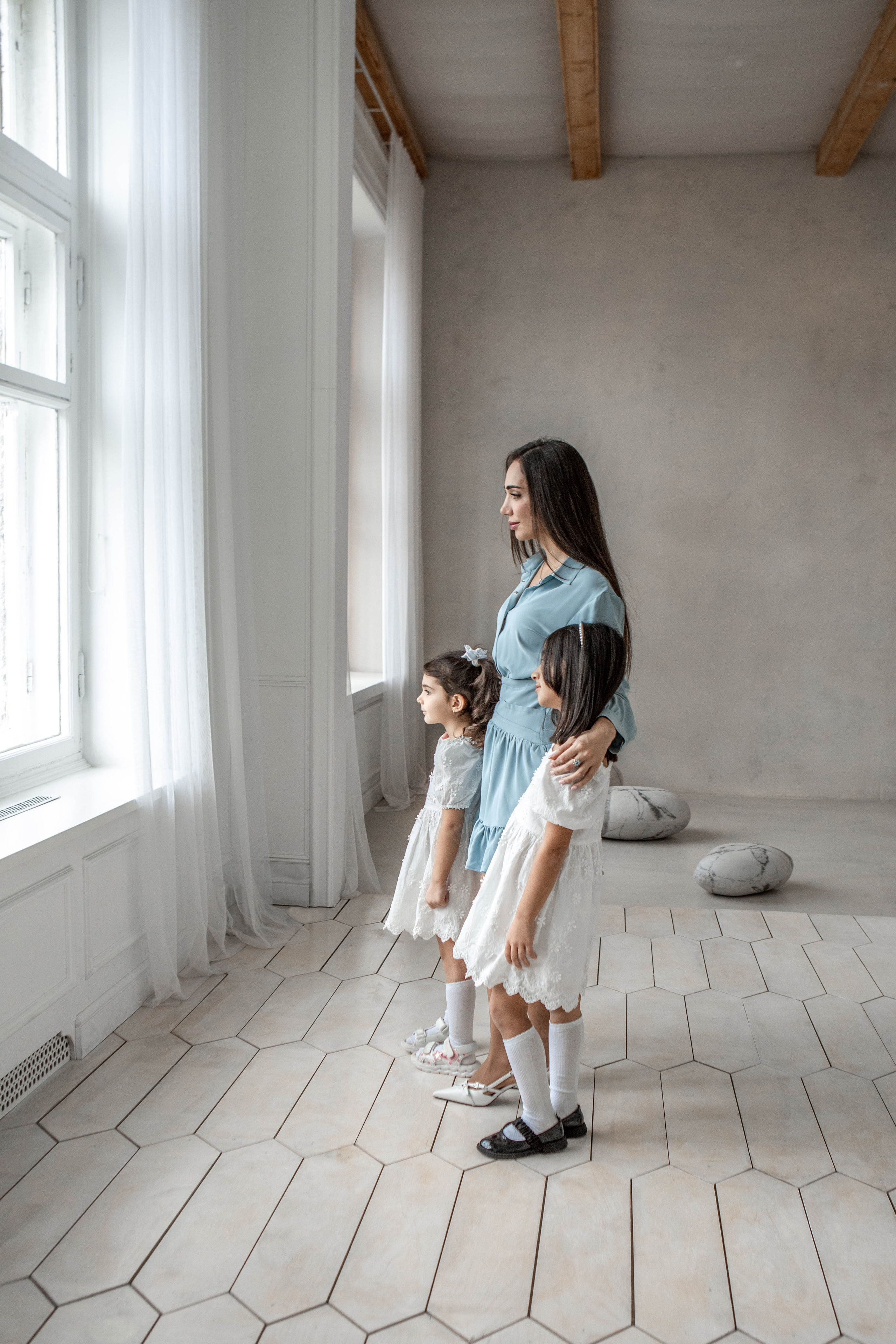 Мама и дочки. Фотограф Екатерина Голицына