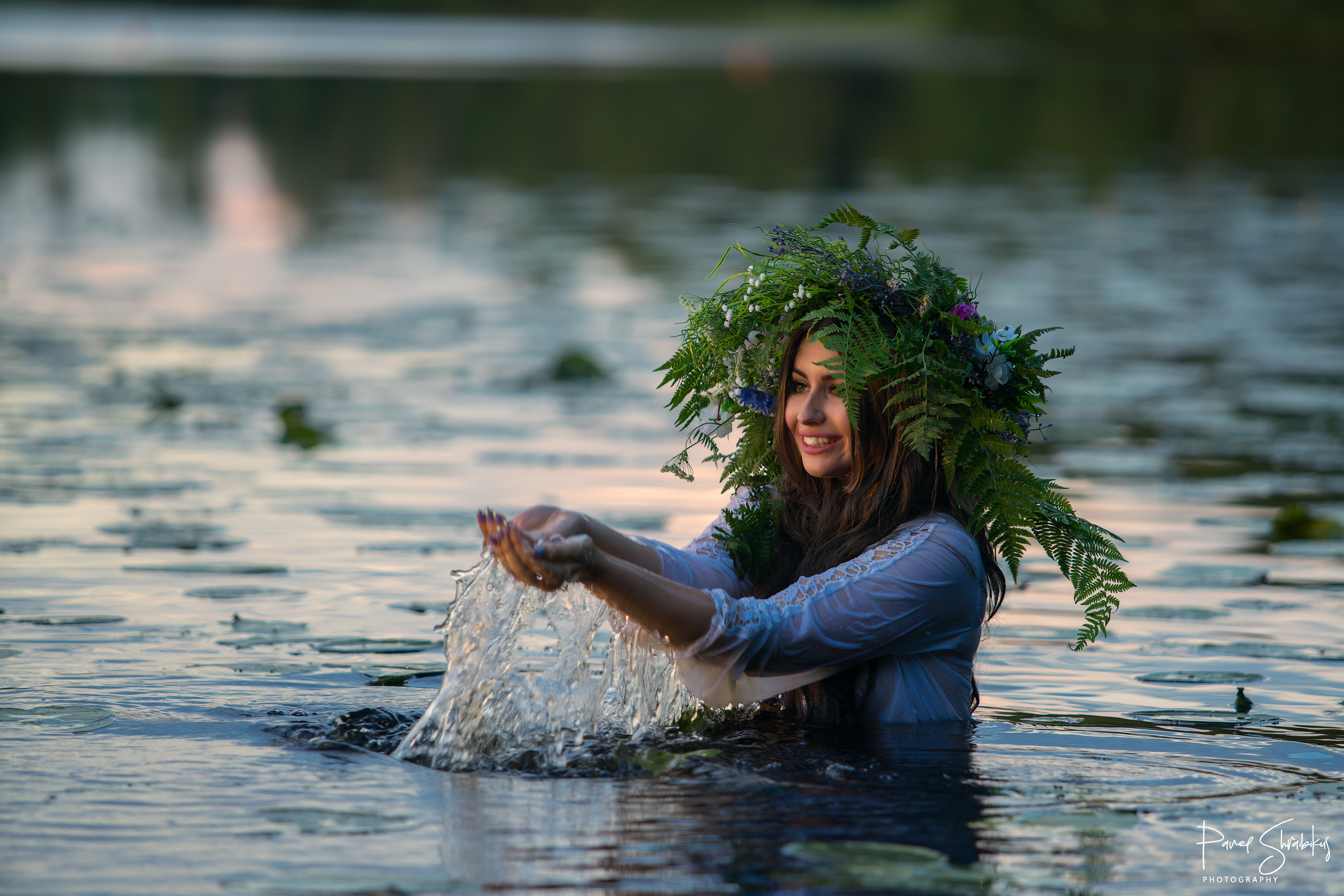 Закат на озере. Фотограф Павел Шрайбикус