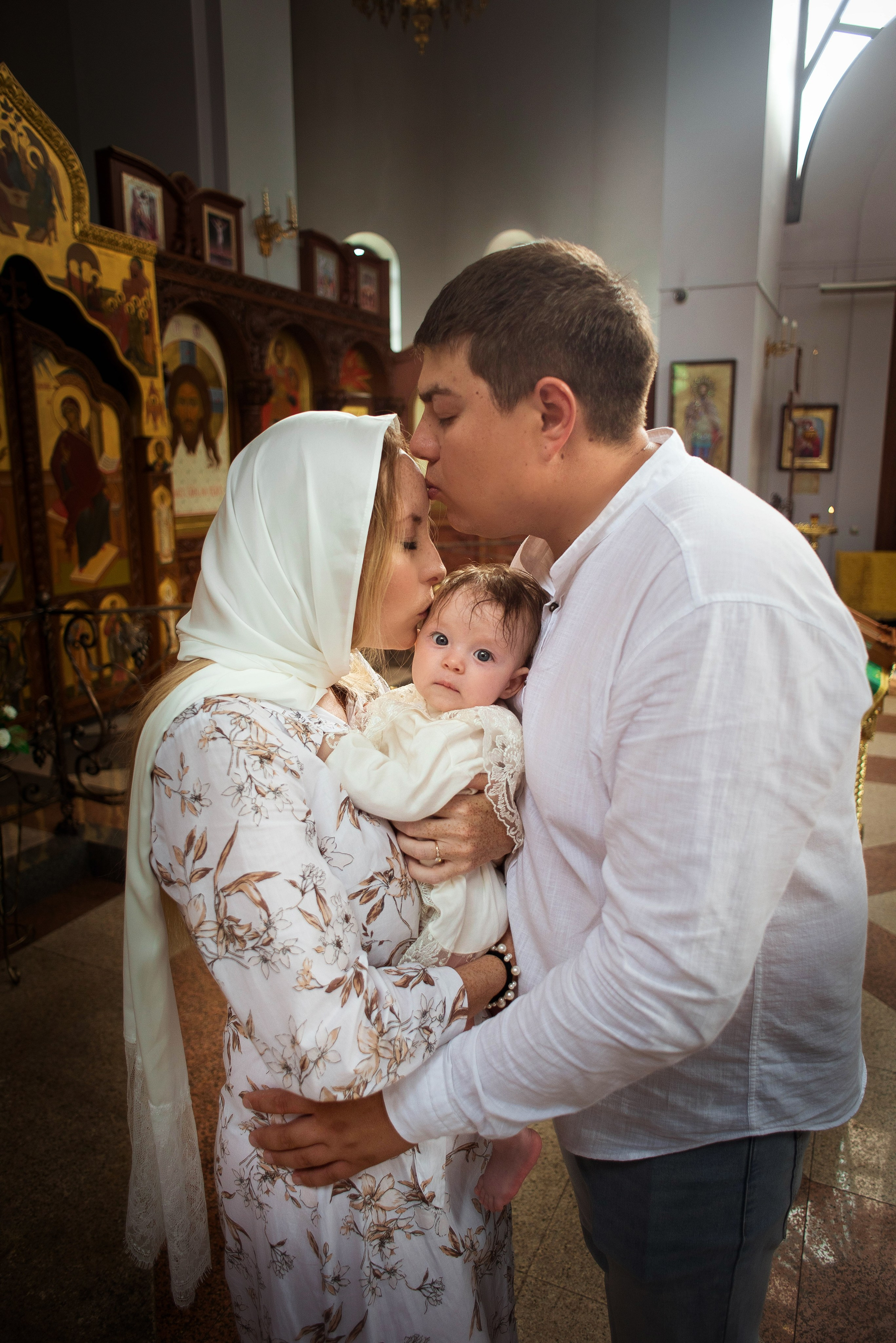 Крещение Варвары. Свадебный и семейный фотограф Яна Стражева. Волгоград, Москва