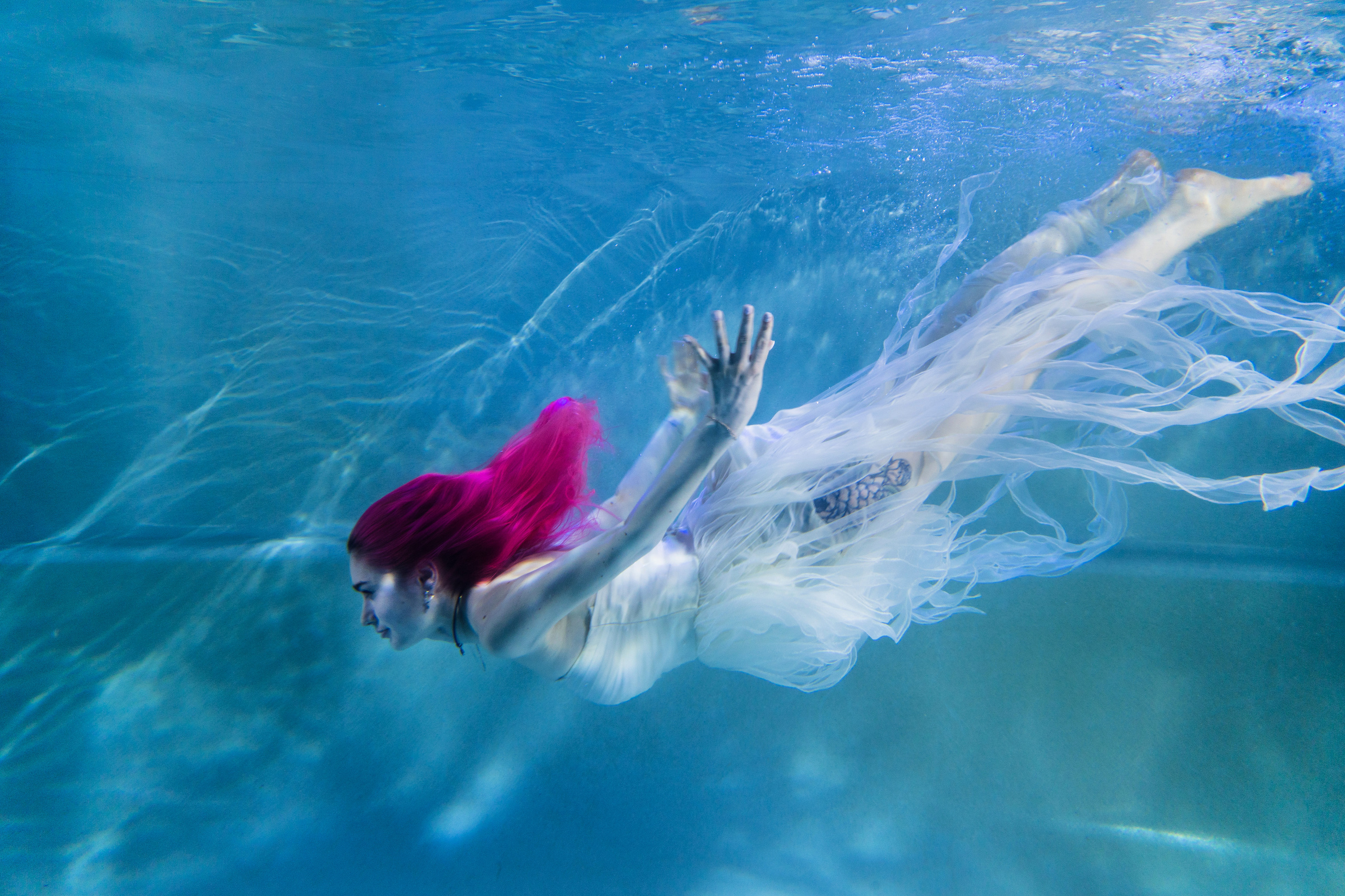 Подводная фотосессия. Портретная съемка в Москве, студийный фотограф Игорь Фомин